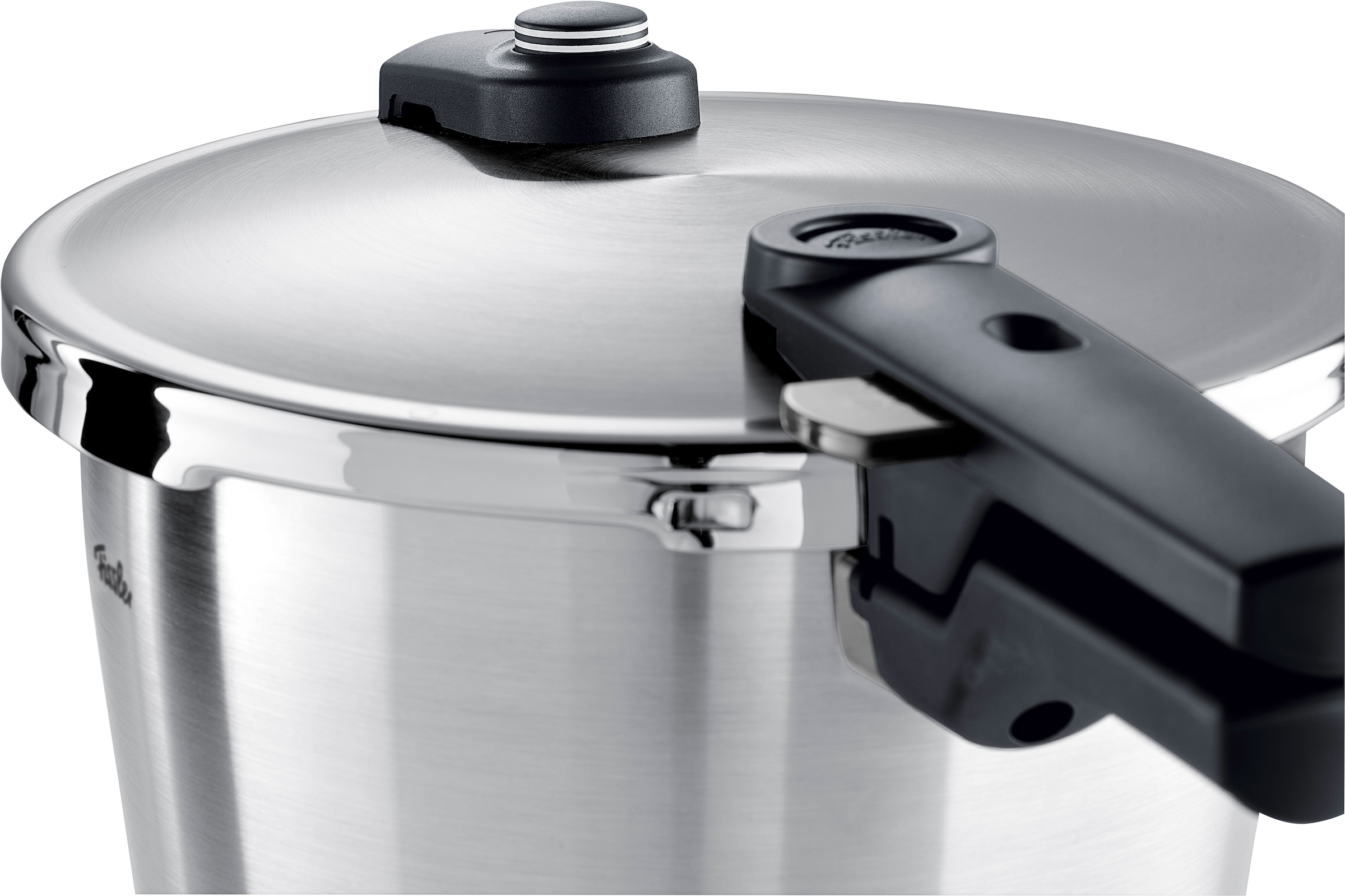 Fissler Schnellkochtopf »Vitaquick® Premium«, Edelstahl 18/10, (Set, 2 tlg., Schnellkochtopf 3,5 l + 6,0 l + Zusatzdeckel), Premium Qualität – Made in Germany