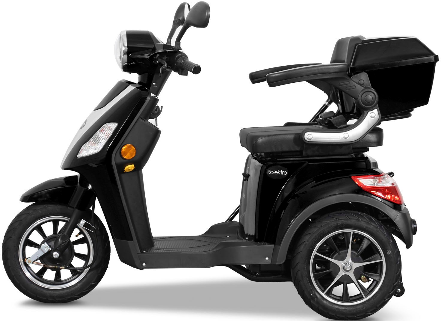 Aufstrebende Marke Rolektro Elektromobil »E-Trike 25 V.2, Topcase) W, jetzt 25 1000 km/h, (mit Blei-Gel-Akku«, im %Sale