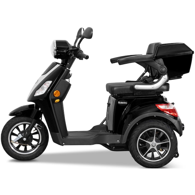 Rolektro Elektromobil »E-Trike 25 V.2, Blei-Gel-Akku«, 1000 W, 25 km/h, (mit  Topcase) jetzt im %Sale | Mofaroller