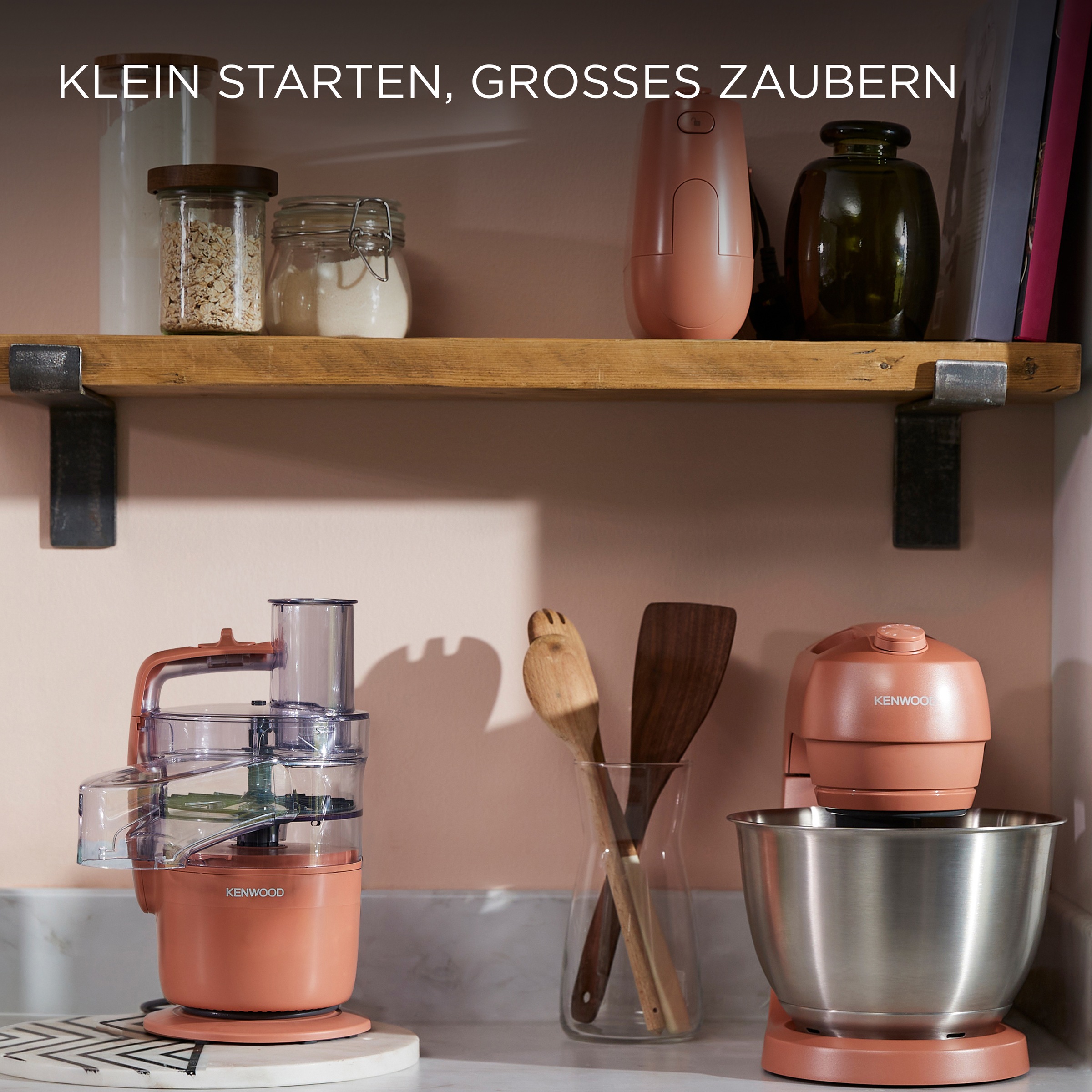 Kenwood Küchenmaschine »MultiPro Go FDP23.140GY« Kompakt-Küchenmaschine zum Schneiden, Reiben, Pürieren & Teig Kneten