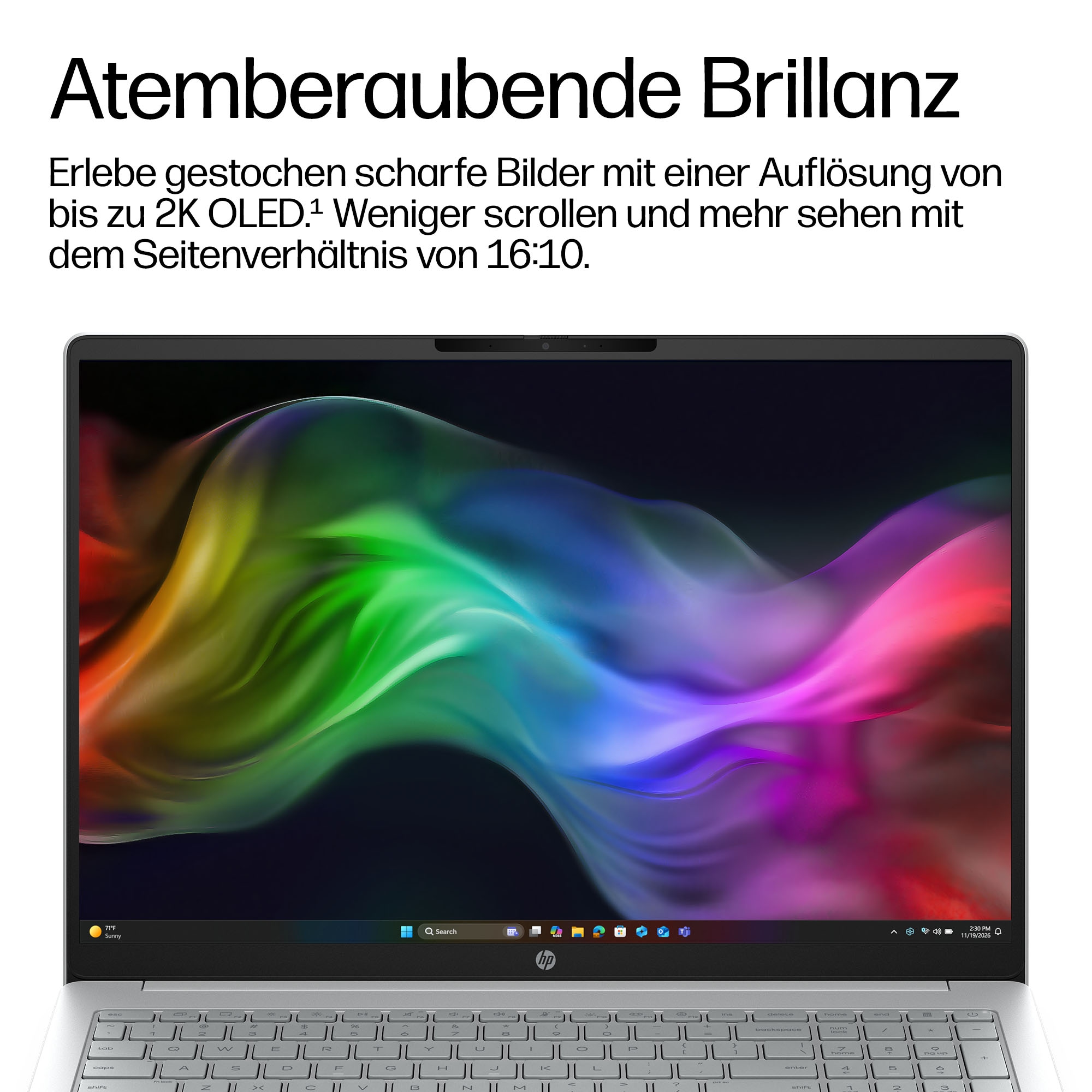 HP Notebook »OmniBook 3 16-bu0074ngx« 40,6 cm / 16 ″ Intel Ultra 7 Intel Graphics 512 GB SSD