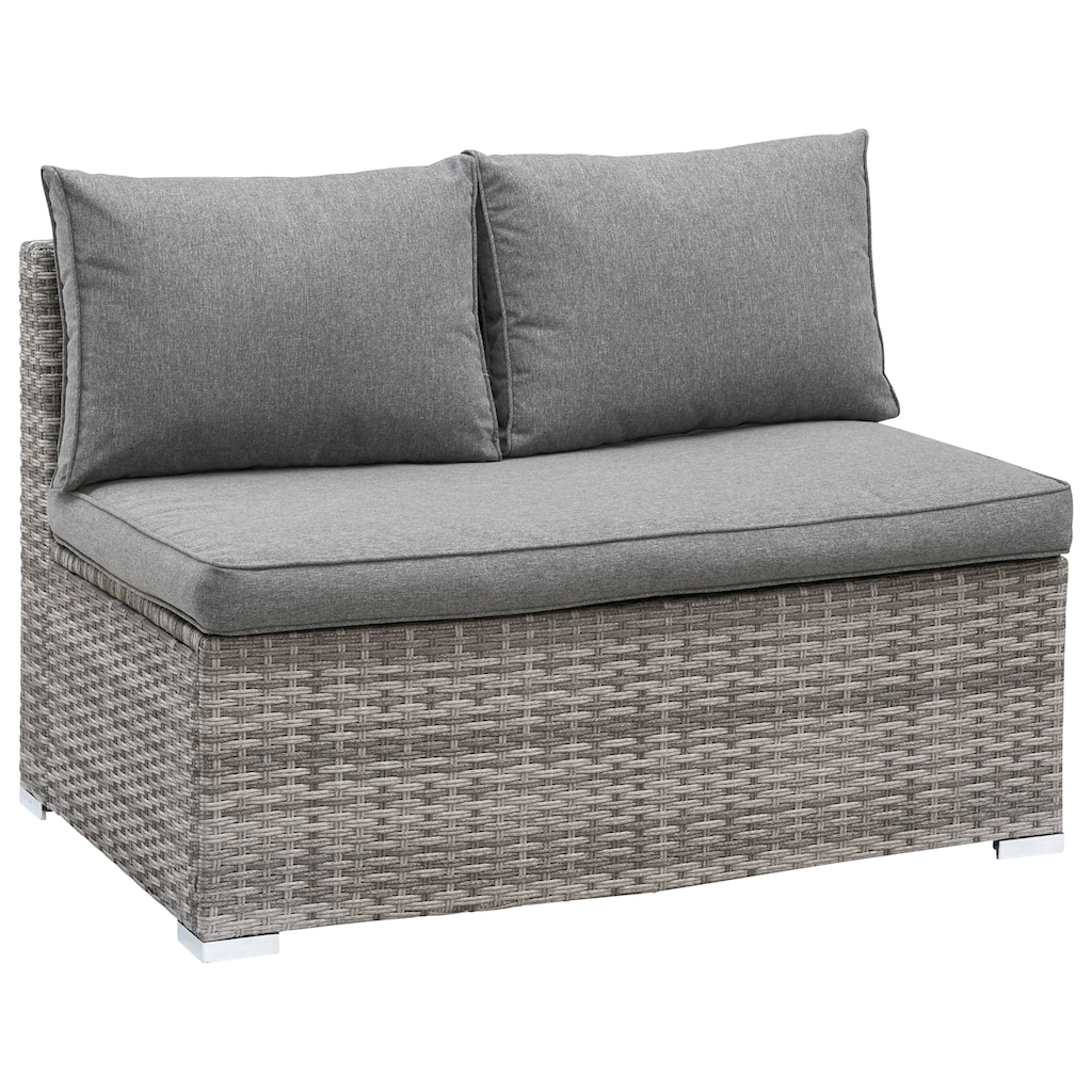 KONIFERA Gartenlounge-Set »Kalamos«, (Set, 23 tlg., 3er-Sofa, 2x 2er Sofa, Ecksofa, 2x Hocker, 2x Tisch, inkl. Auflagen)