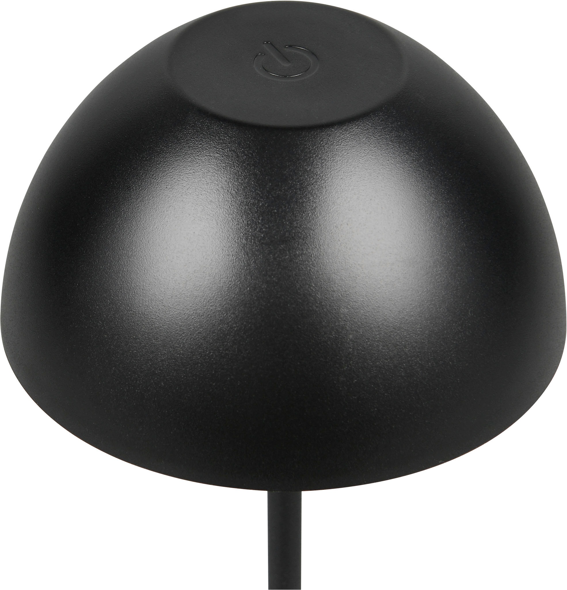 REALITY Leuchten LED Tischleuchte »ORTIZ, Outdoor Akku Tischleuchte in Pilzform, IP44, Touchdimmer USB-C«, 1 flammig, Leuchtmittel LED-Board | LED fest integriert, Memoryfunktion für Dimmstufe, Garten Tischlampe Akku 3h Laufzeit