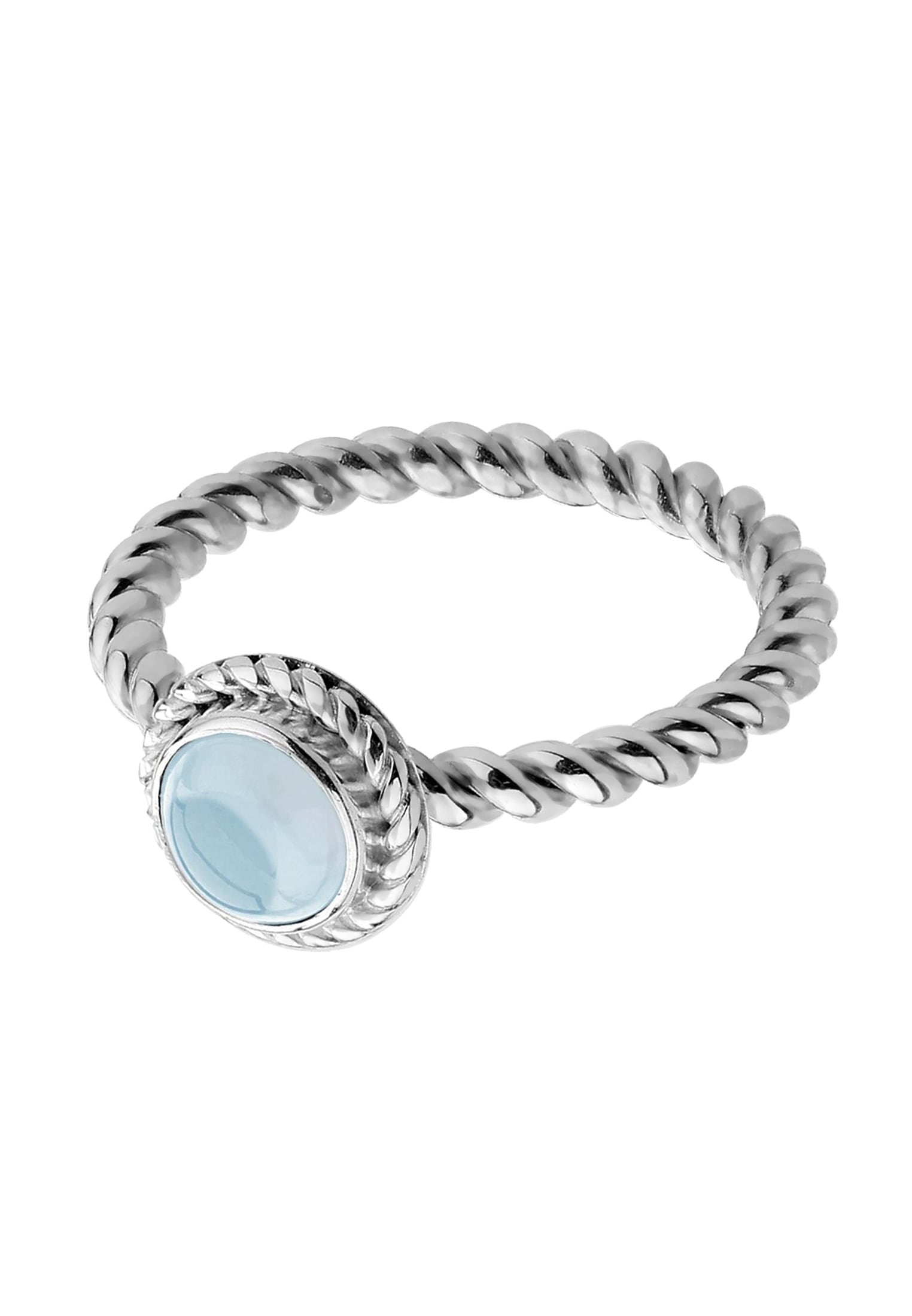 Nenalina Fingerring »Aquamarin Geburtsstein März Trend Edel 925 Silber«