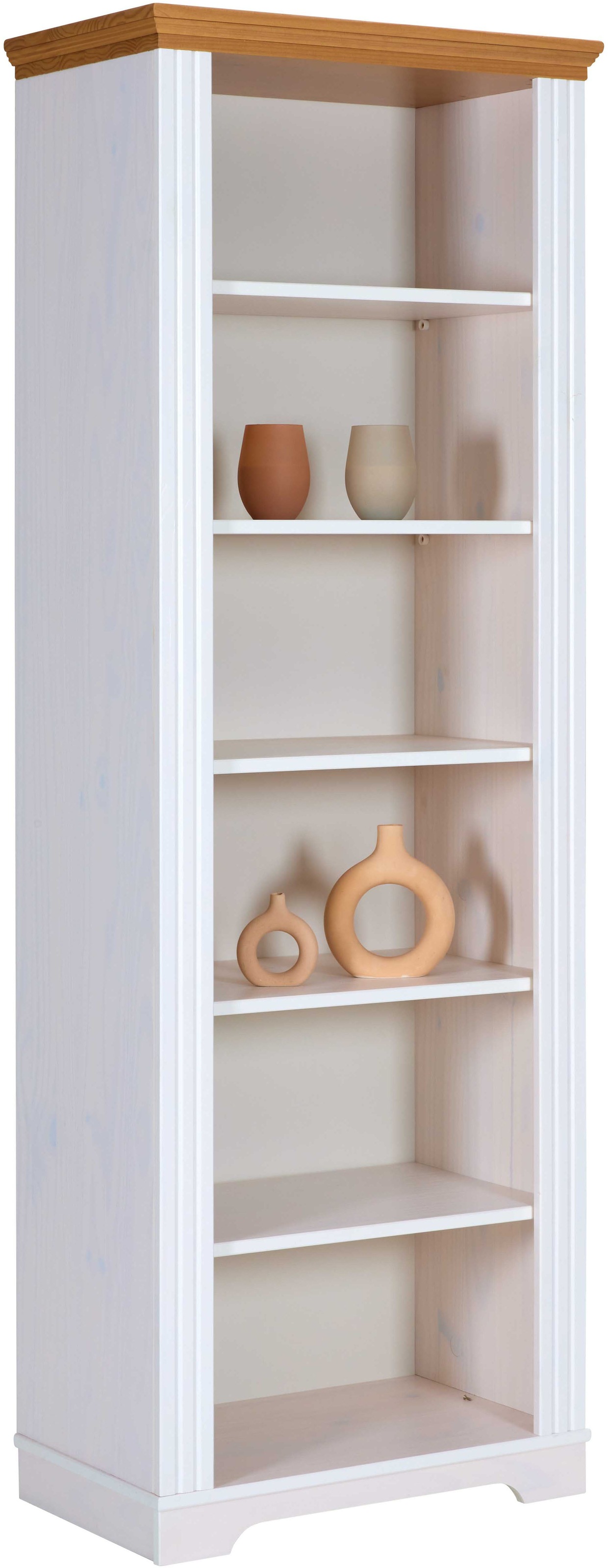 Inter Link Bücherregal »Bücherregal Maluno« 1 Stk. tlg. Kiefer Massiv, 6 Fächer, BxTxH: ca. 68 x 41 x 193,1 cm