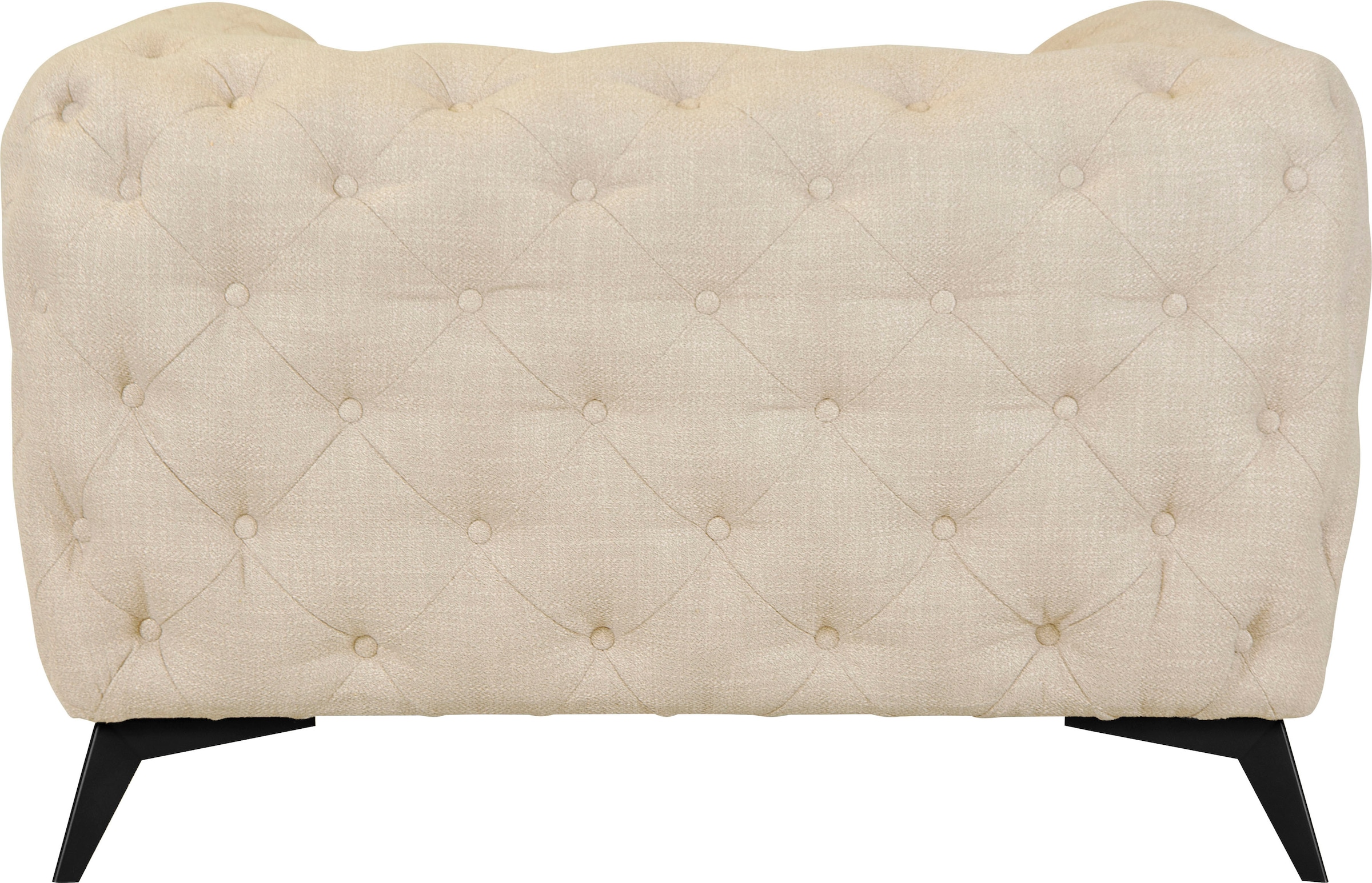 Home affaire Chesterfield-Sessel »Glynis Sessel« aufwändige Knopfheftung, moderne Chesterfield Optik, Fußfarbe wählbar