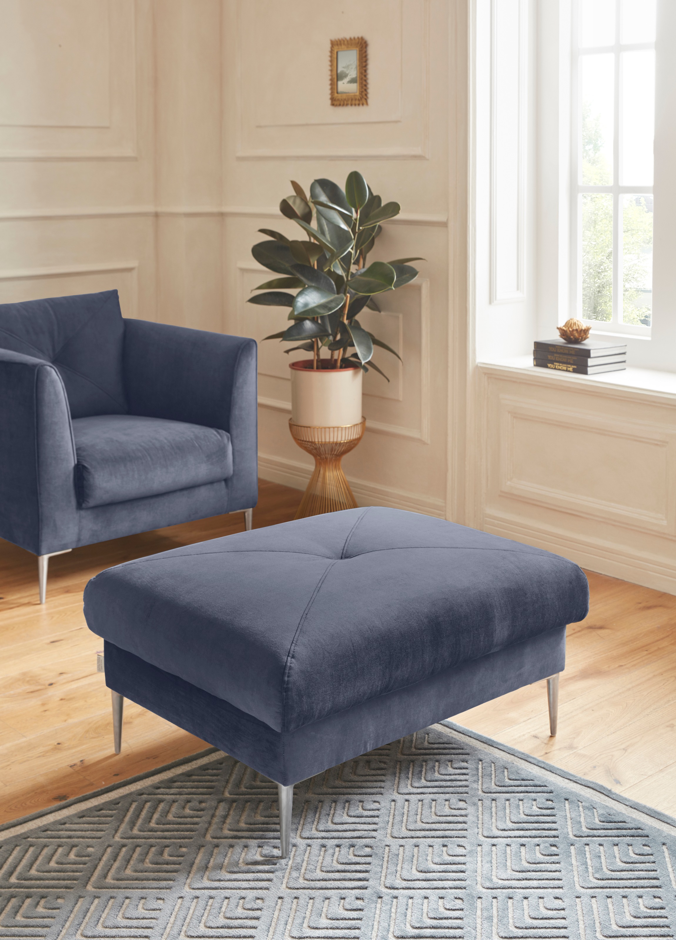 TRENDMANUFAKTUR Hocker »Chilltime, elegant und bequem durch Komfortsitzhöhe günstig online kaufen