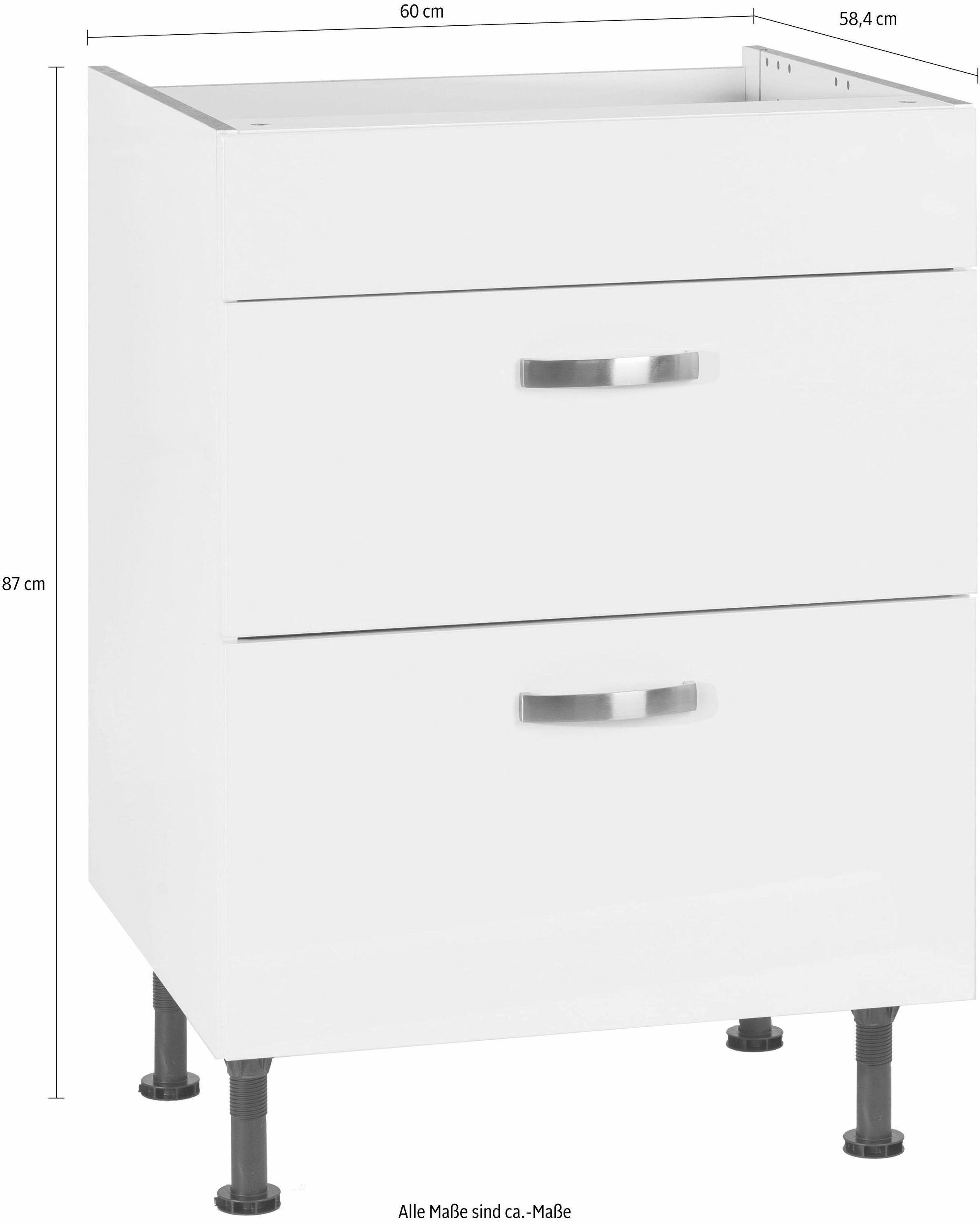 OPTIFIT Kochfeldumbauschrank »Cara«, Breite 60 cm, mit Vollauszügen und Soft-Close-Funktion