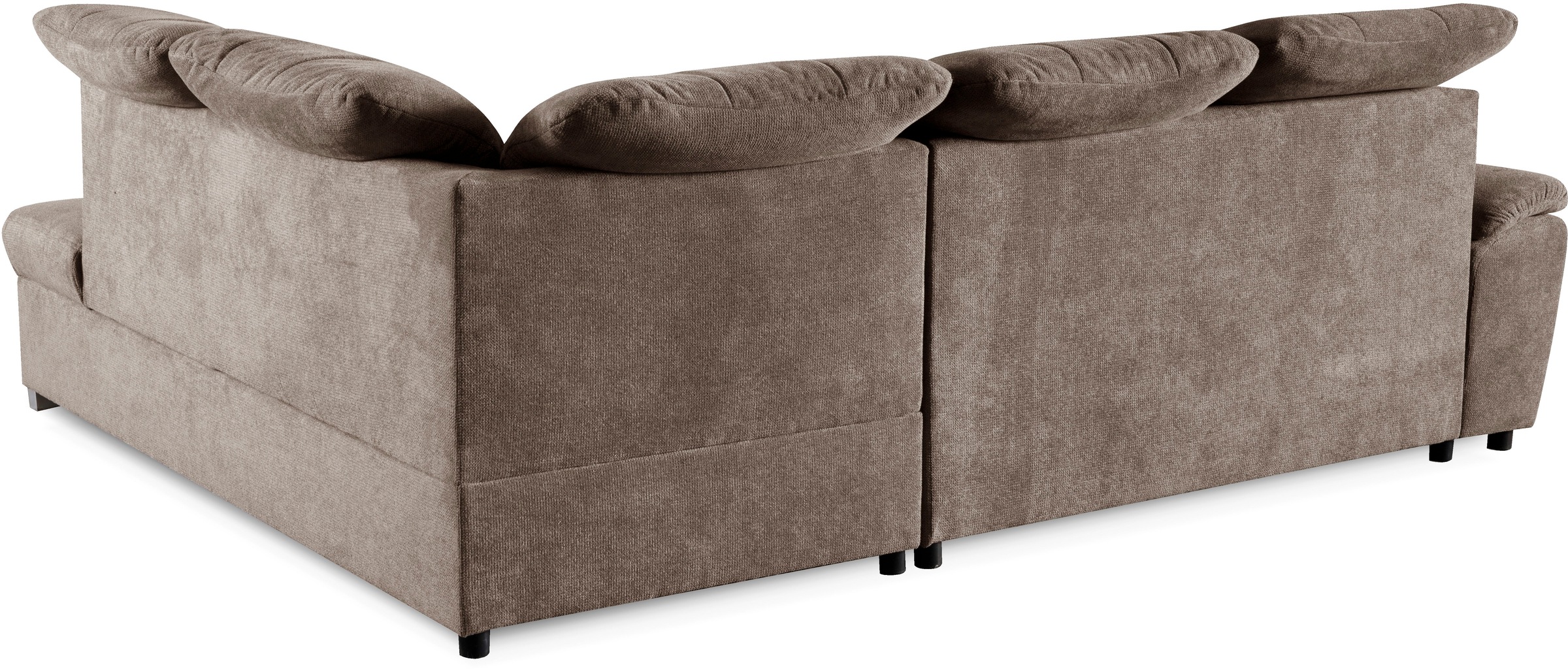 WERK2 Ecksofa »Brindisi, bequem und komfortabel, L-Form«, mit verstellbaren Kopfteilen, Bettfunktion & Bettkasten