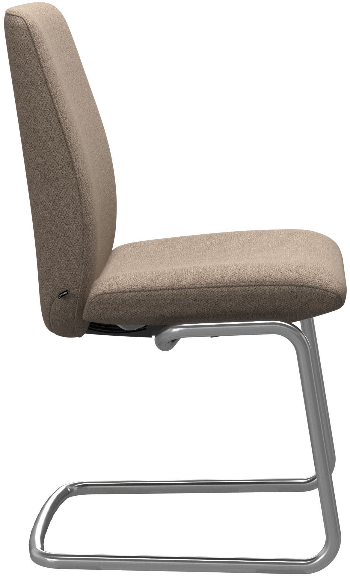 Stressless® Polsterstuhl »Laurel«, ROHLEDER Stoff Q2 FARON, Low Back, Größe L, mit Beinen aus Stahl in Chrom matt
