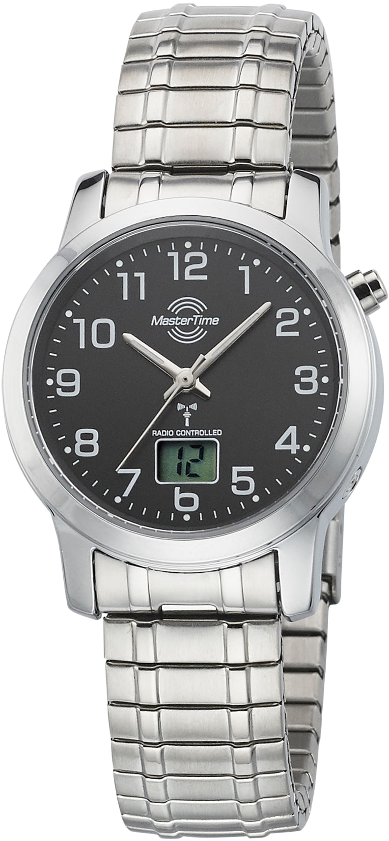 MASTER TIME Funkuhr »MTLA-10309-22M«, Armbanduhr, Quarzuhr, Damenuhr, Datum,Langzeitbatterie