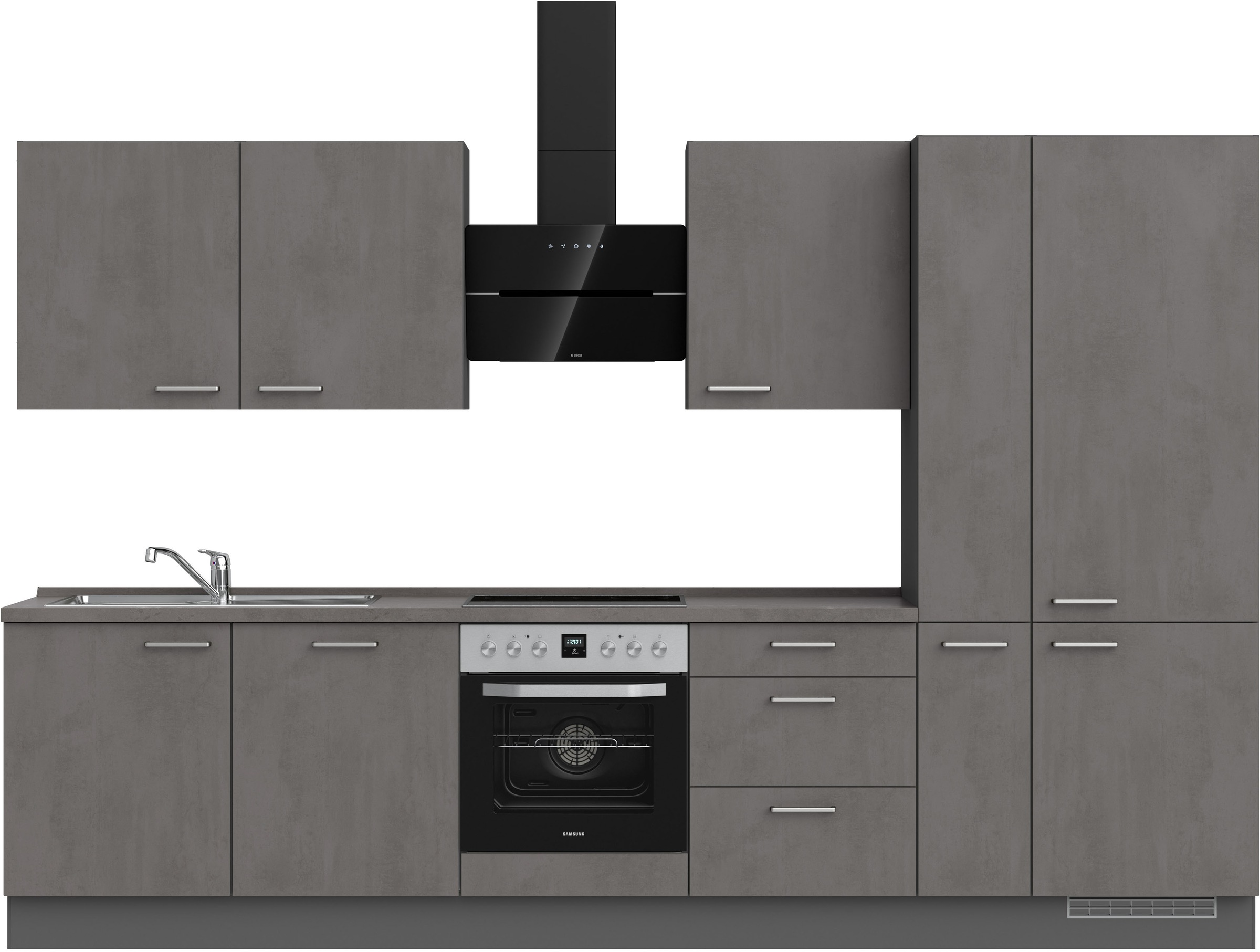 nobilia® Küchenzeile »"Riva II"« vormontiert, Ausrichtung wählbar, Breite 3 günstig online kaufen