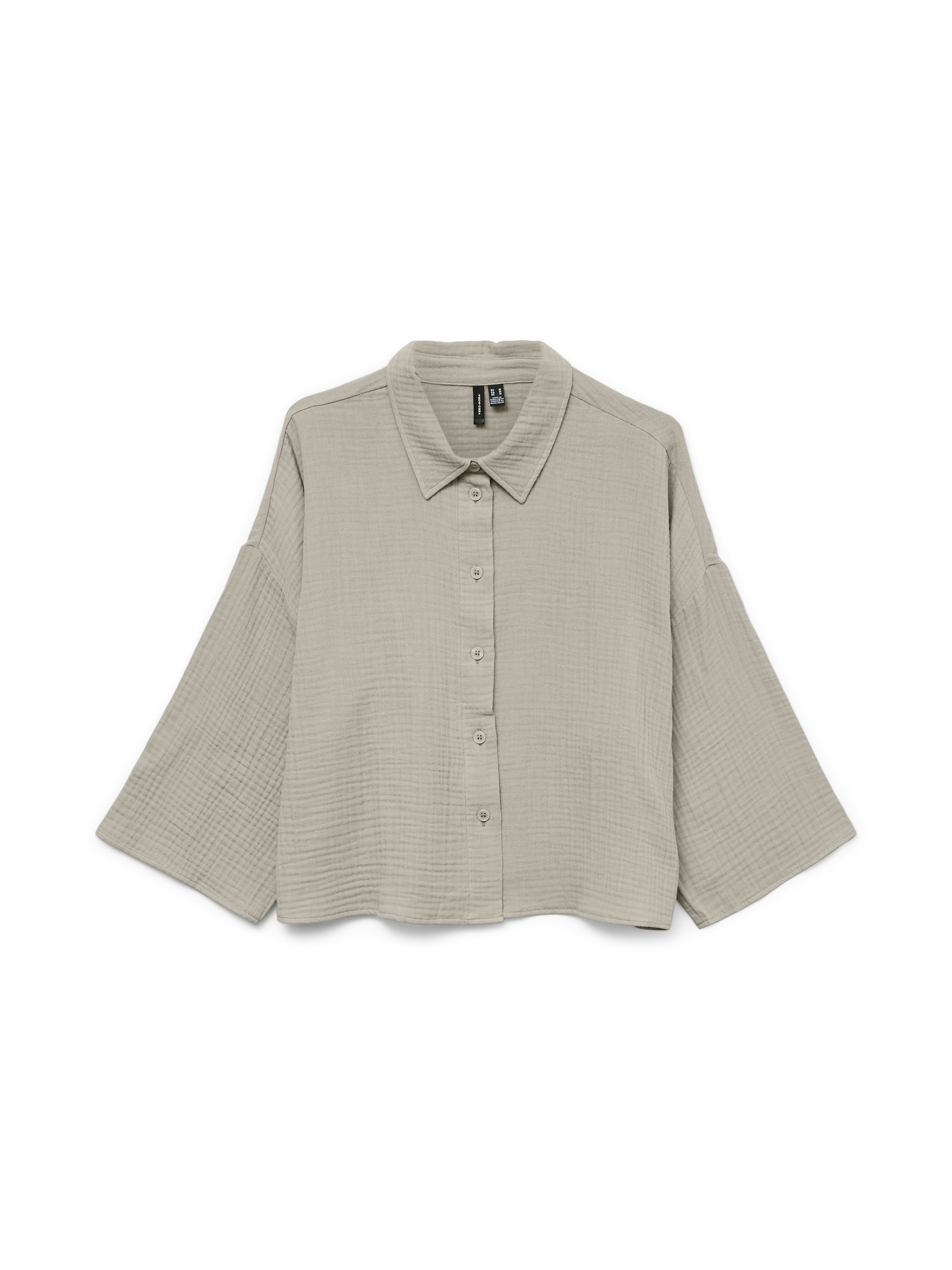 Vero Moda Hemdbluse »VMNATALI CROP SHIRT WVN NOOS« Baumwolle, loose fit