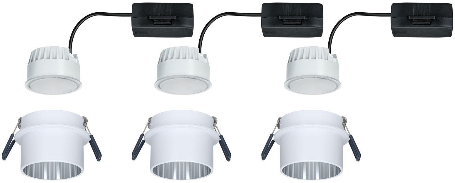Paulmann LED Bad-Einbauleuchte »Gil«, 3er-Set, Schutzart IP44, dimmbar, Ø 6 günstig online kaufen