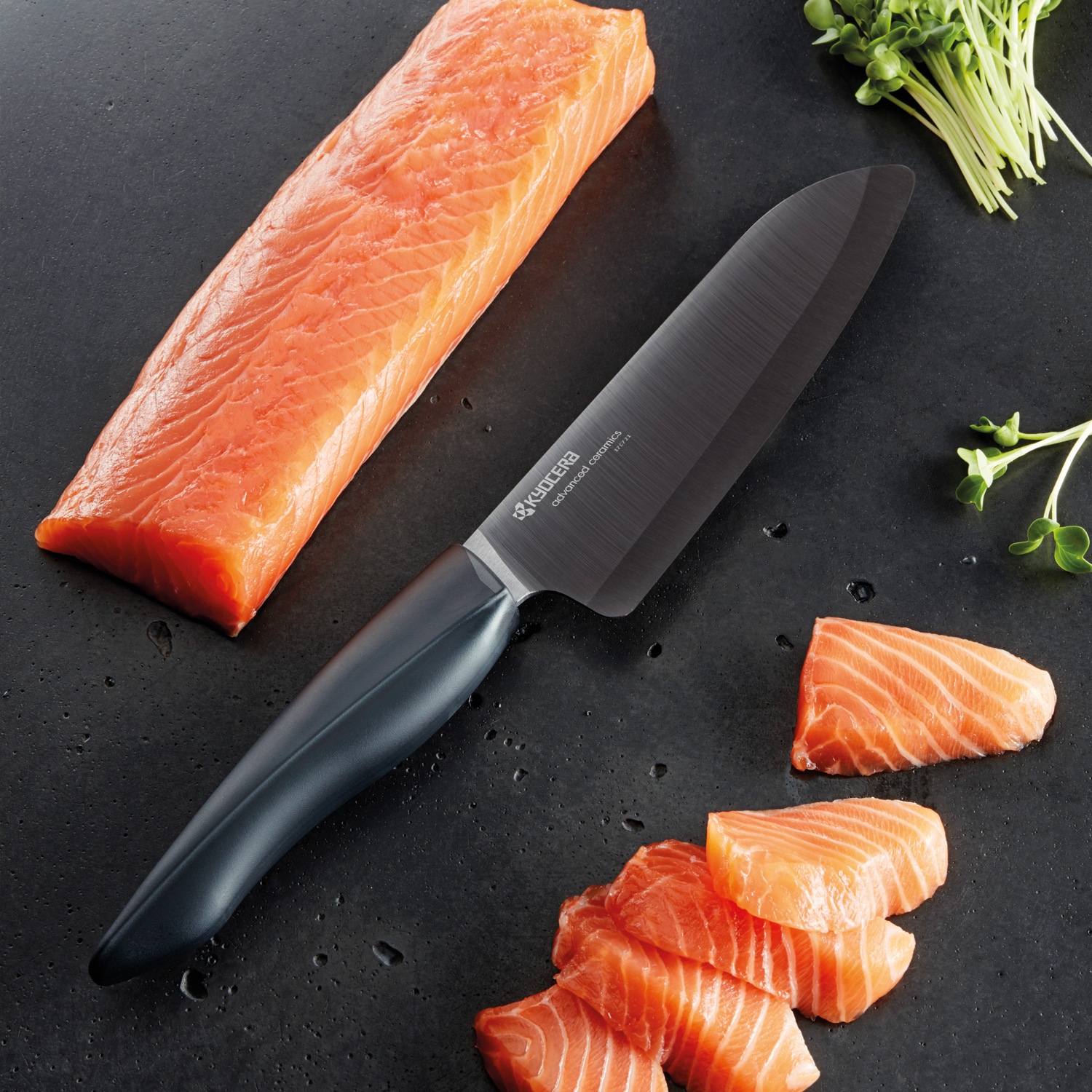 KYOCERA Messer-Set »SHIN« Gemüse-/Santokumessser, extrem scharfe Klinge, Zi günstig online kaufen