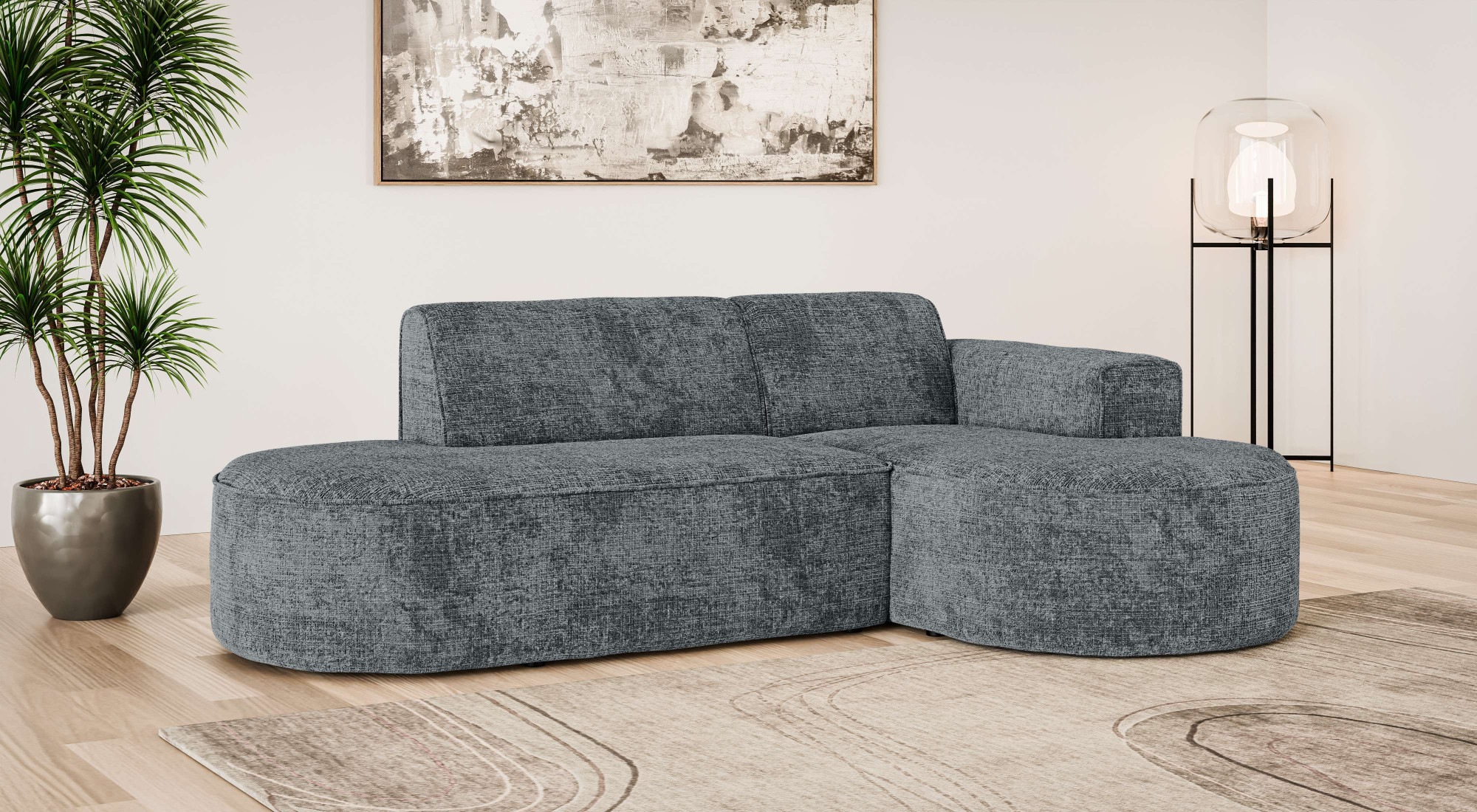 OTTO home Ecksofa »ADELLA Design-Sofa mit Recamiere rechts/links, 248/159/7 günstig online kaufen
