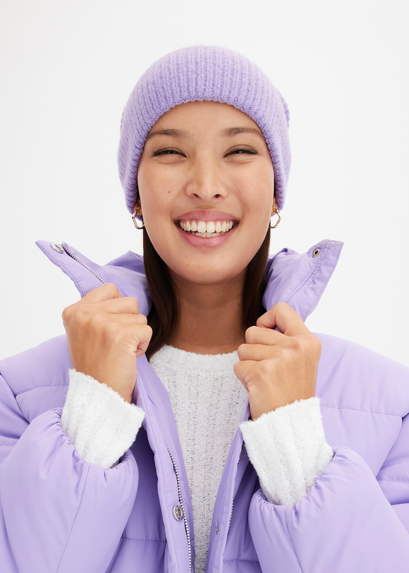 bonprix Strickmütze »Mütze« aus Polyacryl und Polyamid, für die kalte Jahreszeit, Casual Stil