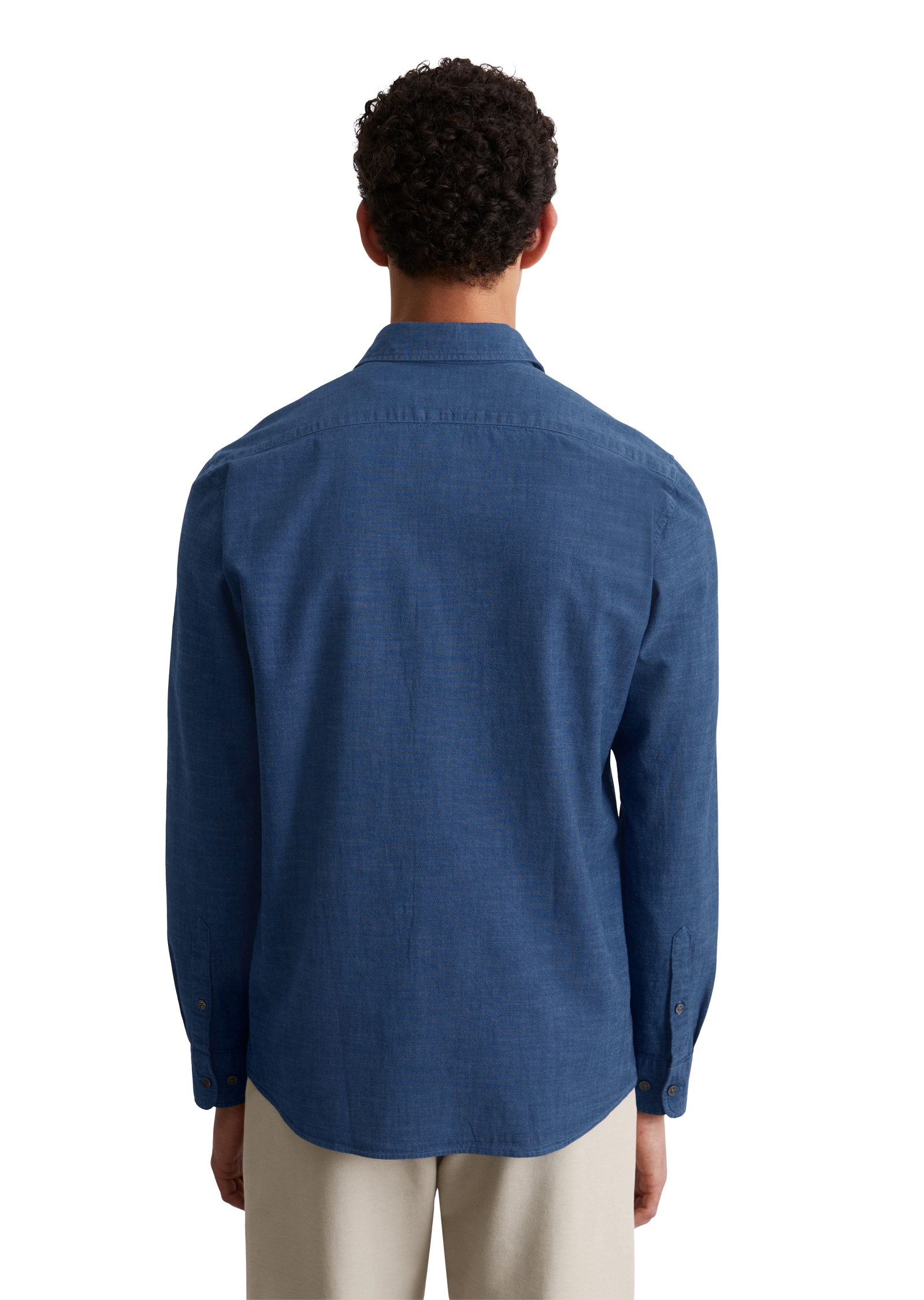 Marc O'Polo Langarmhemd, weiche, leichte Chambray-Qualität