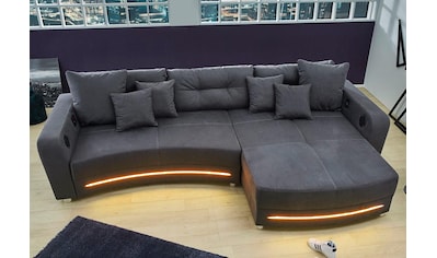 Ecksofa »Laredo«, inklusive RGB-LED-Beleuchtung und Bluetooth-Soundsystem