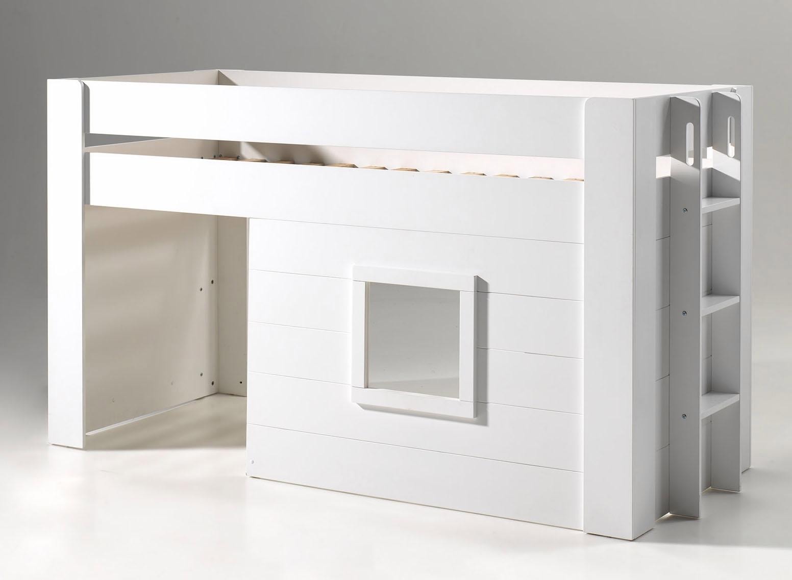 Vipack Hochbett »Noah«, (Made in Europe), mit Rollrost, wahlweise mit Textil-Set