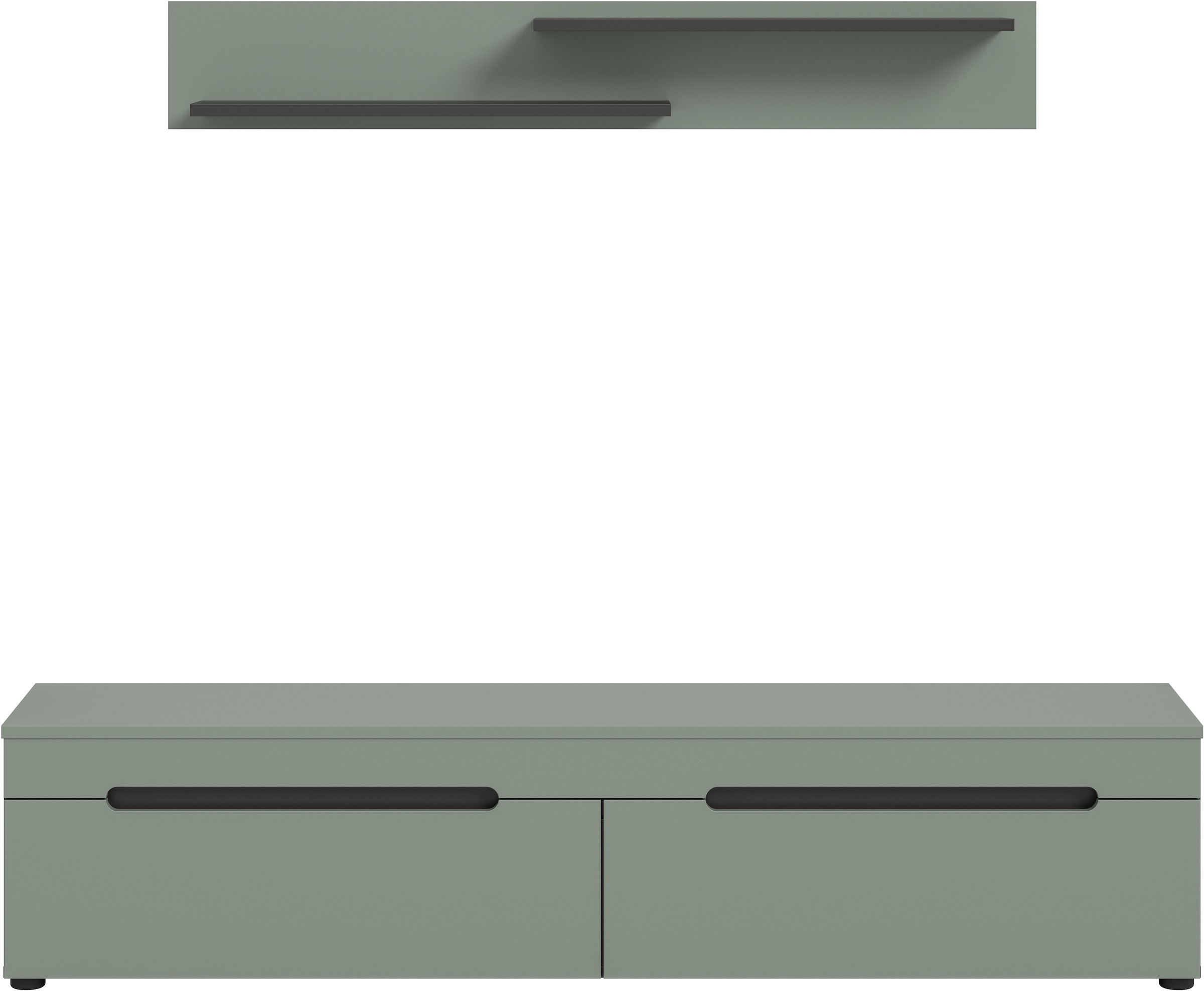 INOSIGN Wohnwand »REHAT, TOPSELLER!, 2-teilig, wahlweise stehend und hängend montierbar« Set bestehend aus: Wandboard (13x19x8 cm) und Lowboard (170x38x33 cm), 2 Stk. tlg.