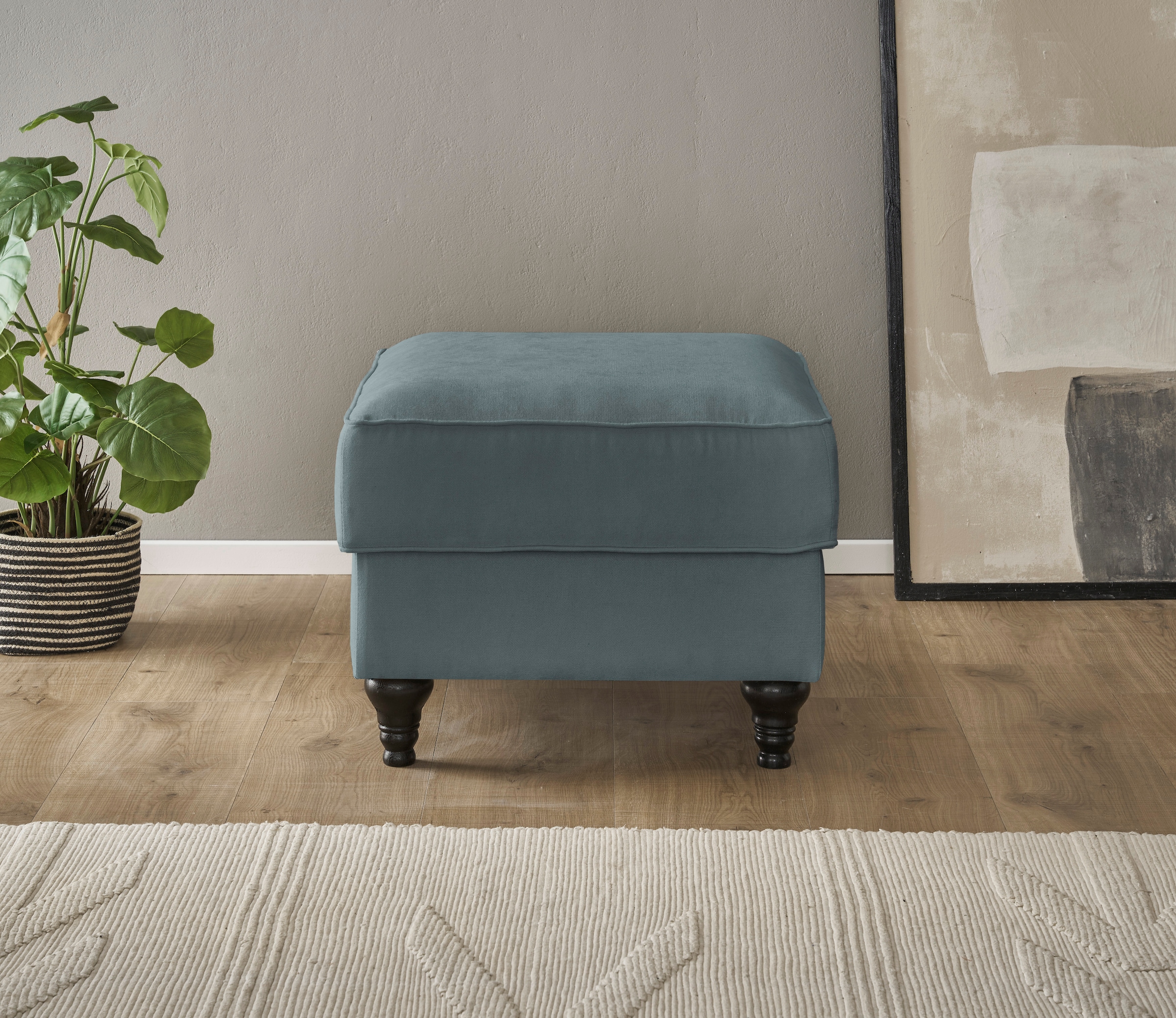 Home affaire Hocker »WESTMINSTER«, mit Federkern-Polsterung günstig online kaufen