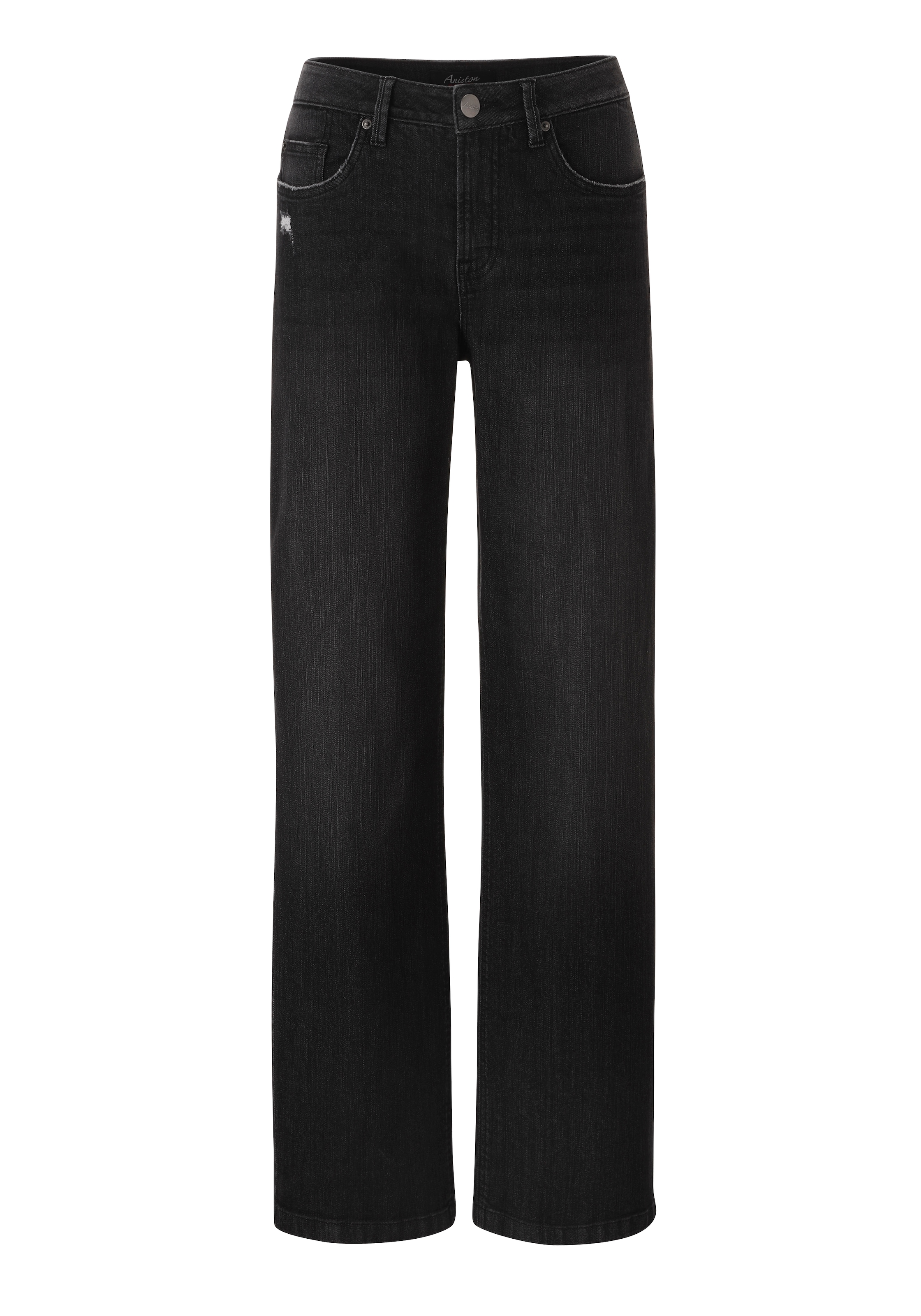 Aniston CASUAL Straight-Jeans mit trendig weitem Bein