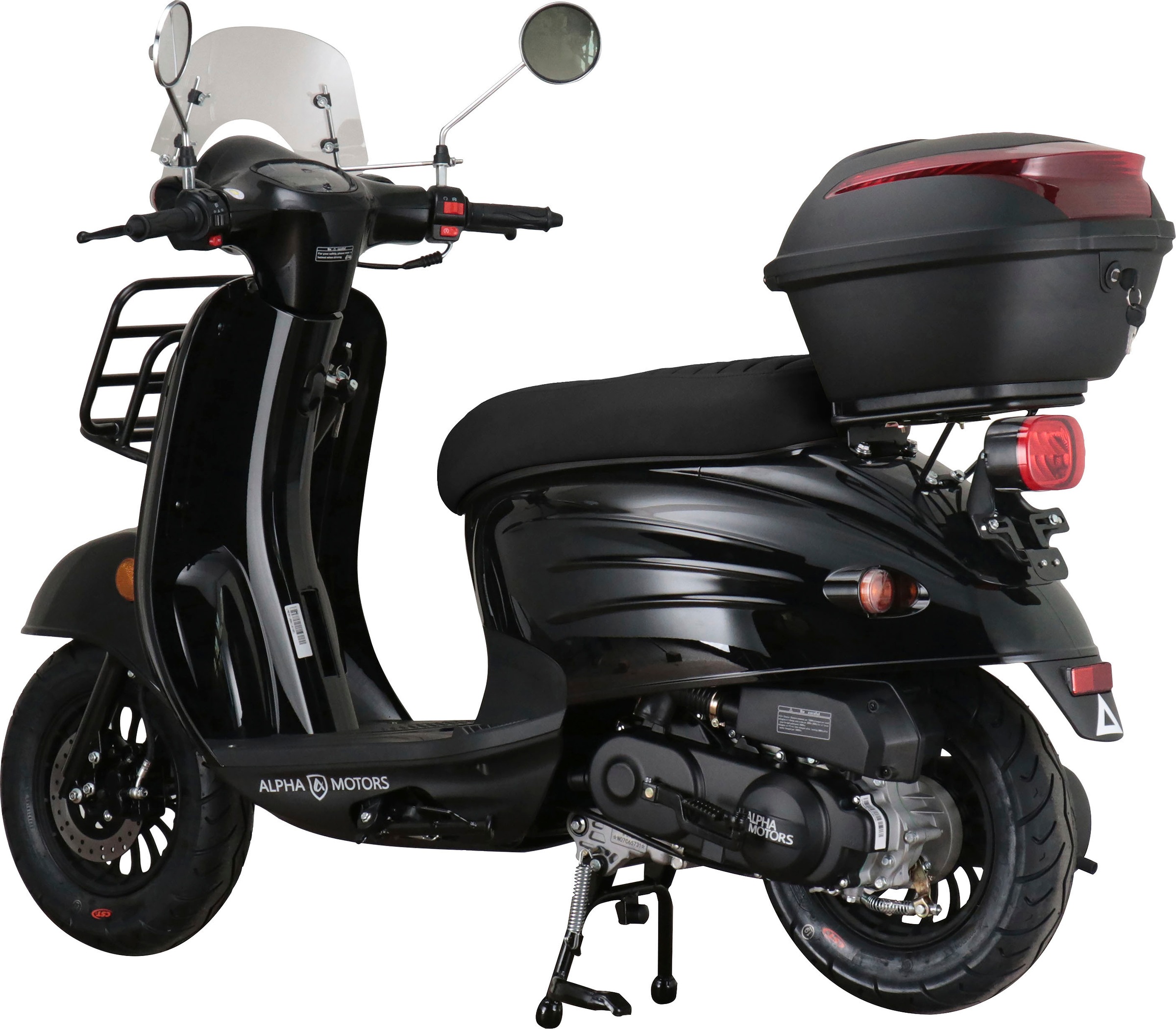 Alpha Motors Motorroller »Adria«, 50 cm³, 45 km/h, Euro 5, 3,1 PS, (inkl. Windschild und Topcase), mit Lenkerschloss und Windschild