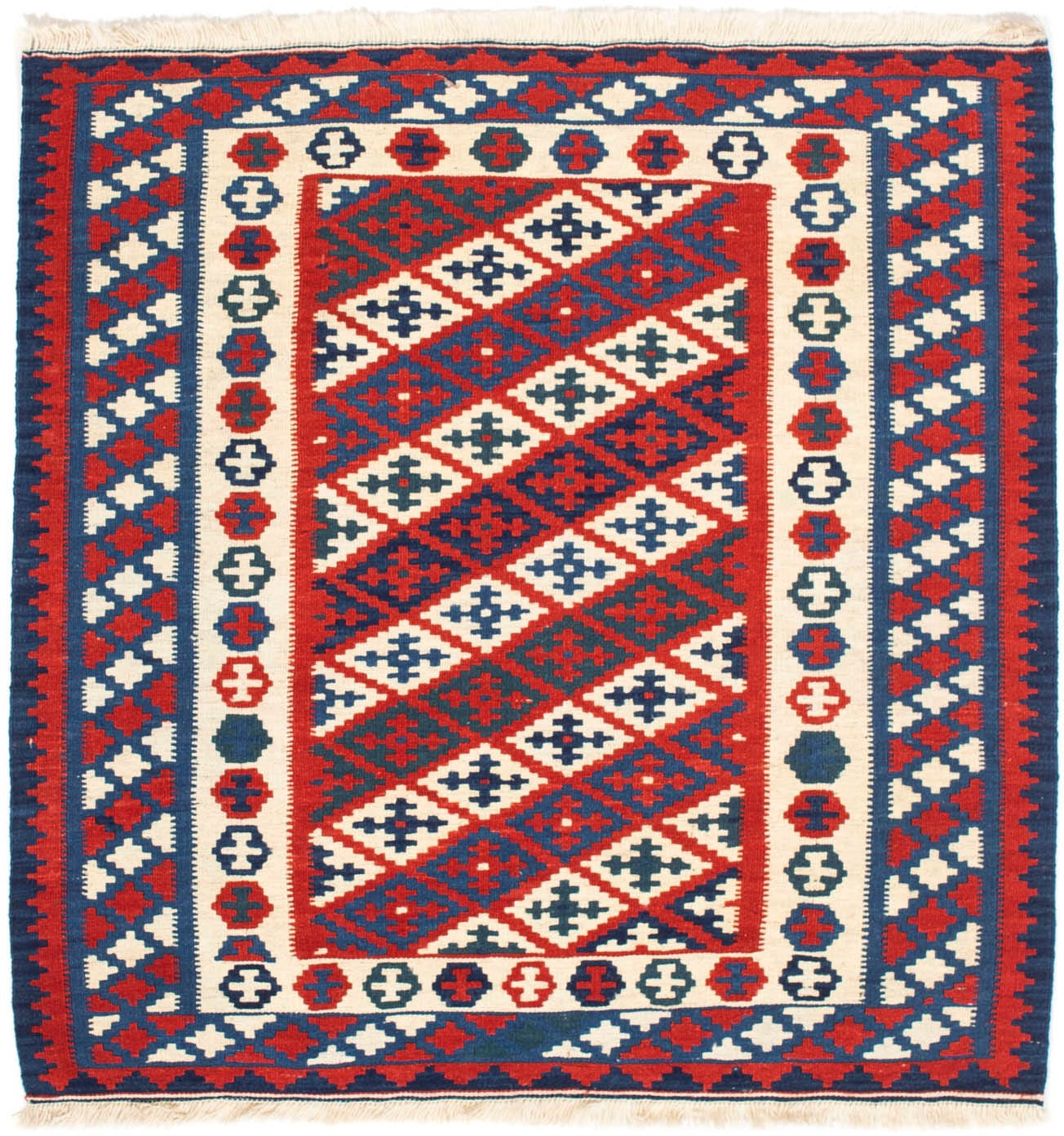 morgenland Wollteppich »Kelim - Oriental quadratisch - 102 x 102 cm - dunke günstig online kaufen