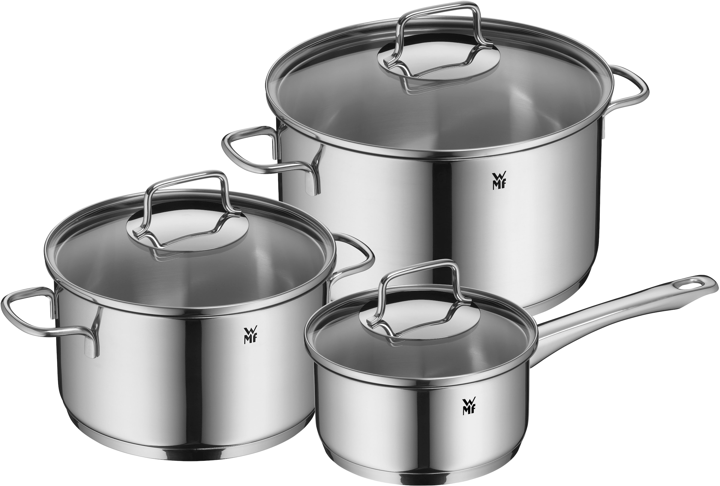 WMF Topf-Set »Astoria« Cromargan® Edelstahl Rostfrei 18/10 Set, 6 Stk. tlg. günstig online kaufen