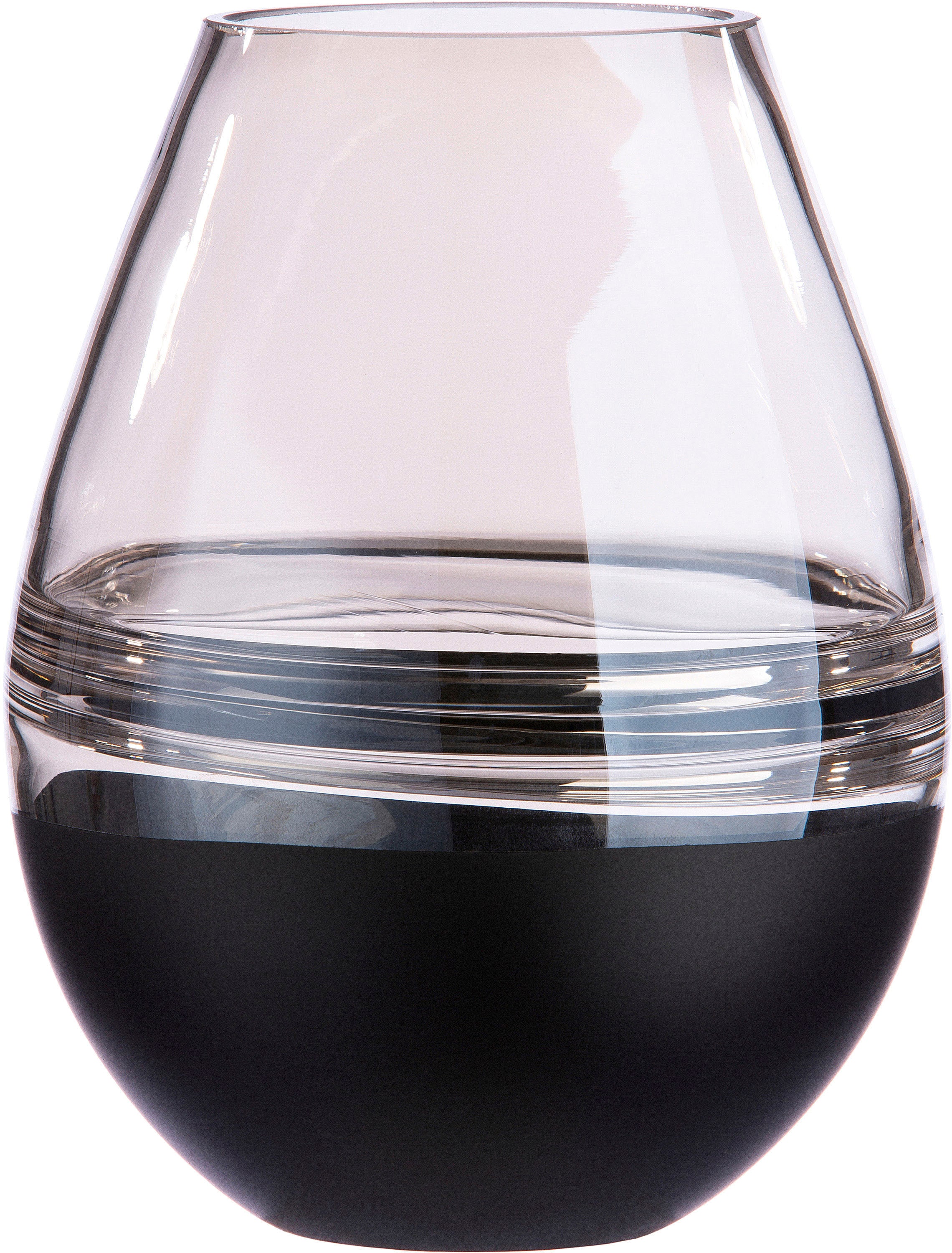 Glas, aus mit metallischer Casablanca St.), Tischvase Dekovase«, by Vase Windlicht Gilde Veredelung »Elegance, kaufen auf (1 Rechnung