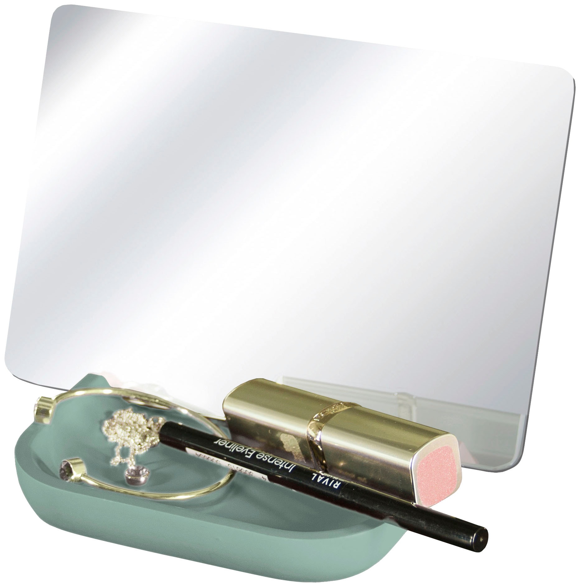 Kleine Wolke Kosmetikspiegel »Tray Mirror«, (Set), mit Schmuckschale