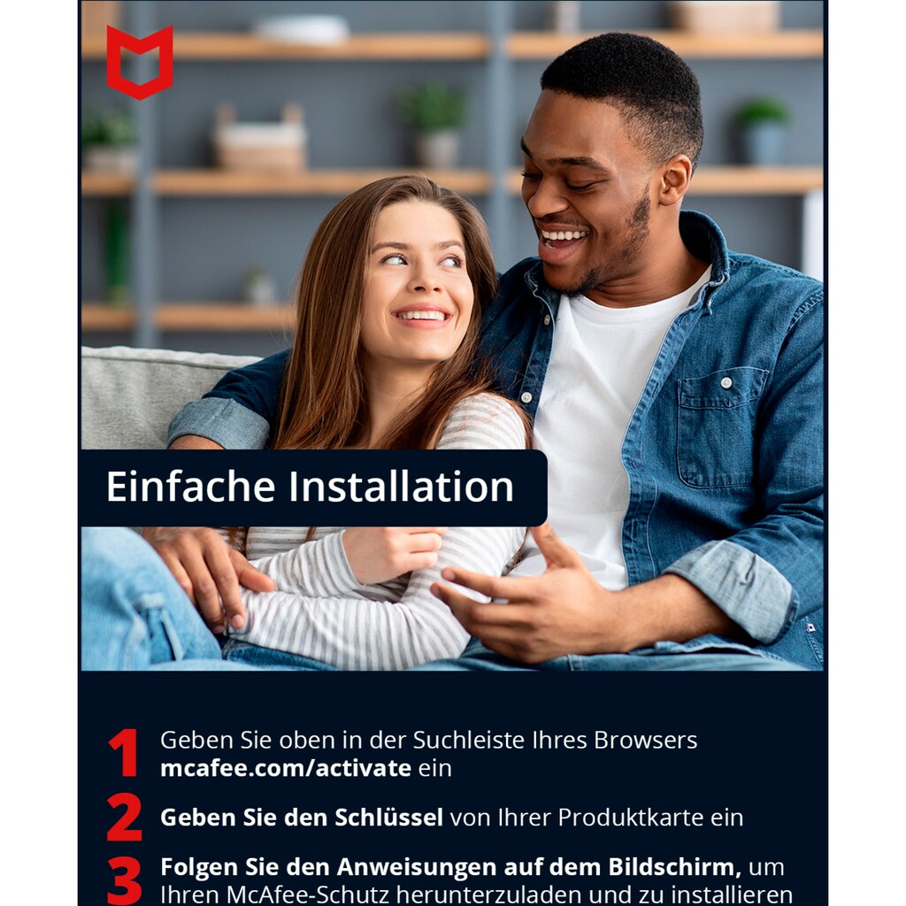 McAfee Virensoftware »McAfee Mobile Security Plus Android/iOS - 1 Jahr«