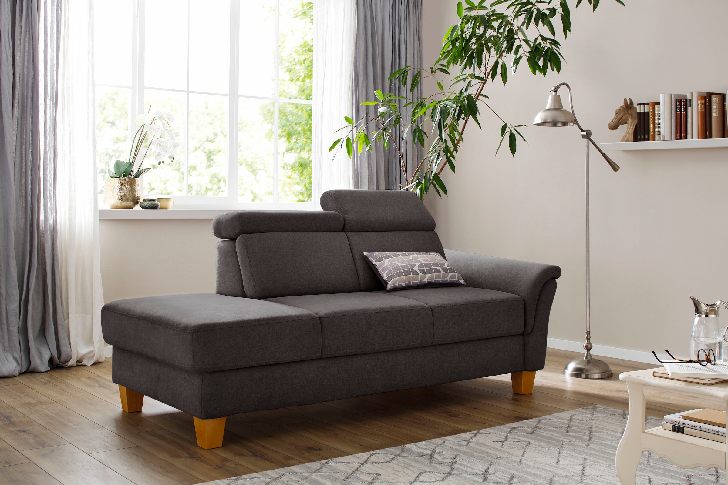 Home affaire Recamiere "Conville" incl. Kopfteilverstellung, Federkern, wah günstig online kaufen