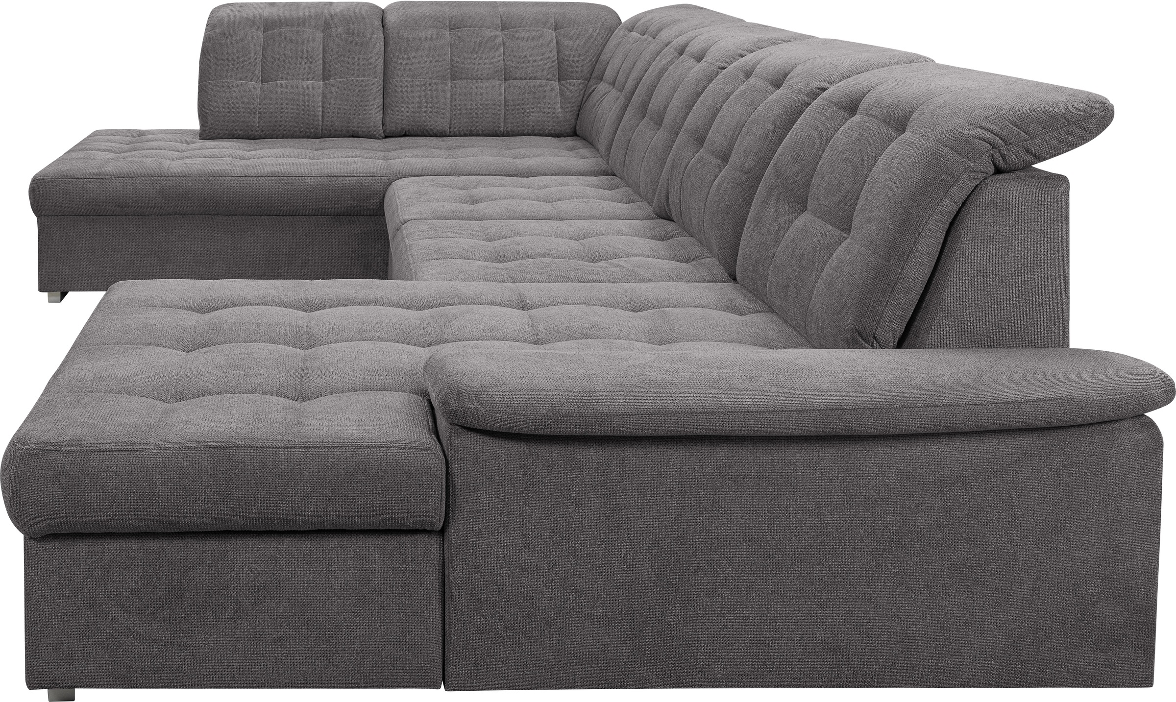 WERK2 Wohnlandschaft »Kordula-New Multifunktion Couch, Breite 332cm, U-Form«, Sofa in U-Form mit Schlaffunktion & Bettkasten, Schlafcouch