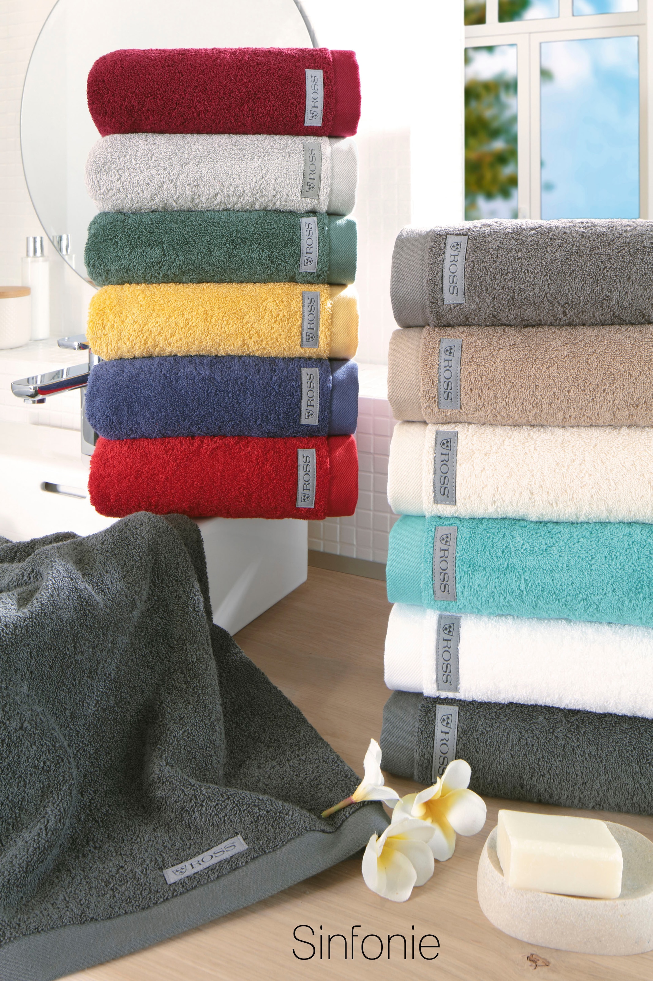 ROSS Duschtuch »Sinfonie« in modernen Unifarben