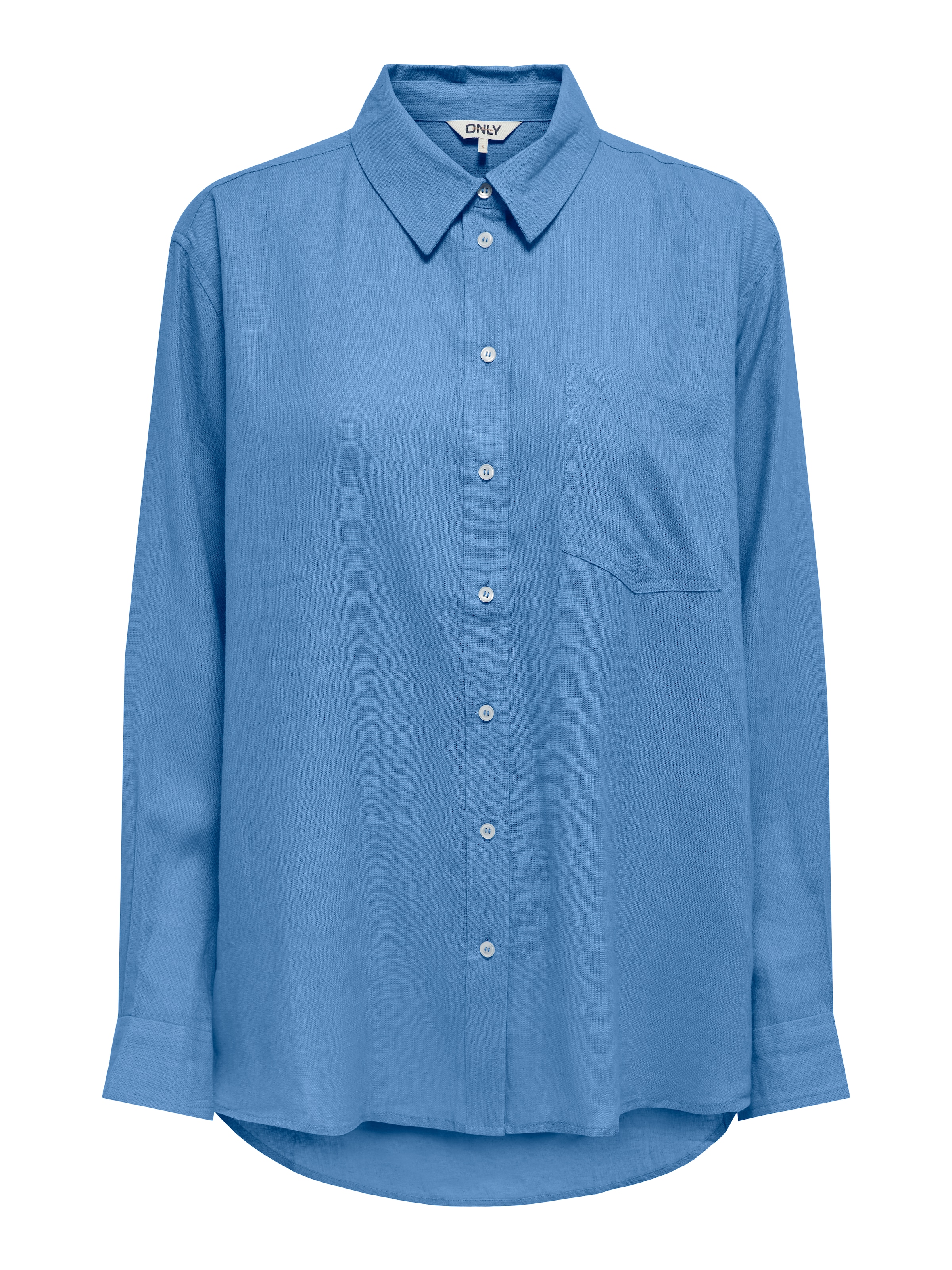 ONLY Longbluse »ONLTOKYO L/S LINEN BLEND SHIRT«, mit Leinen