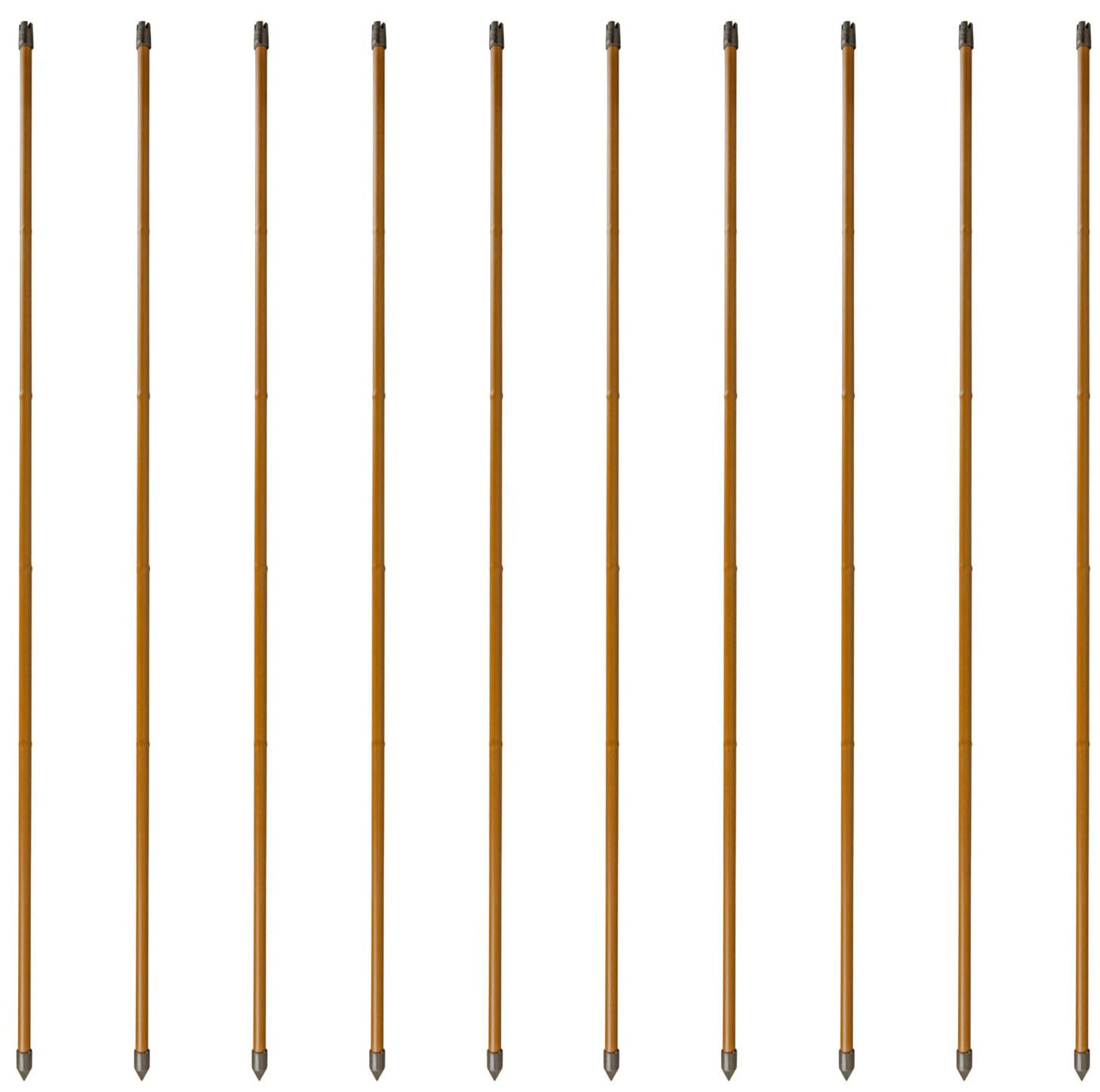 Windhager Rankhilfe, (Set, 10 St.), Stahlpflanzstäbe in Bambusoptik, H: 150 cm
