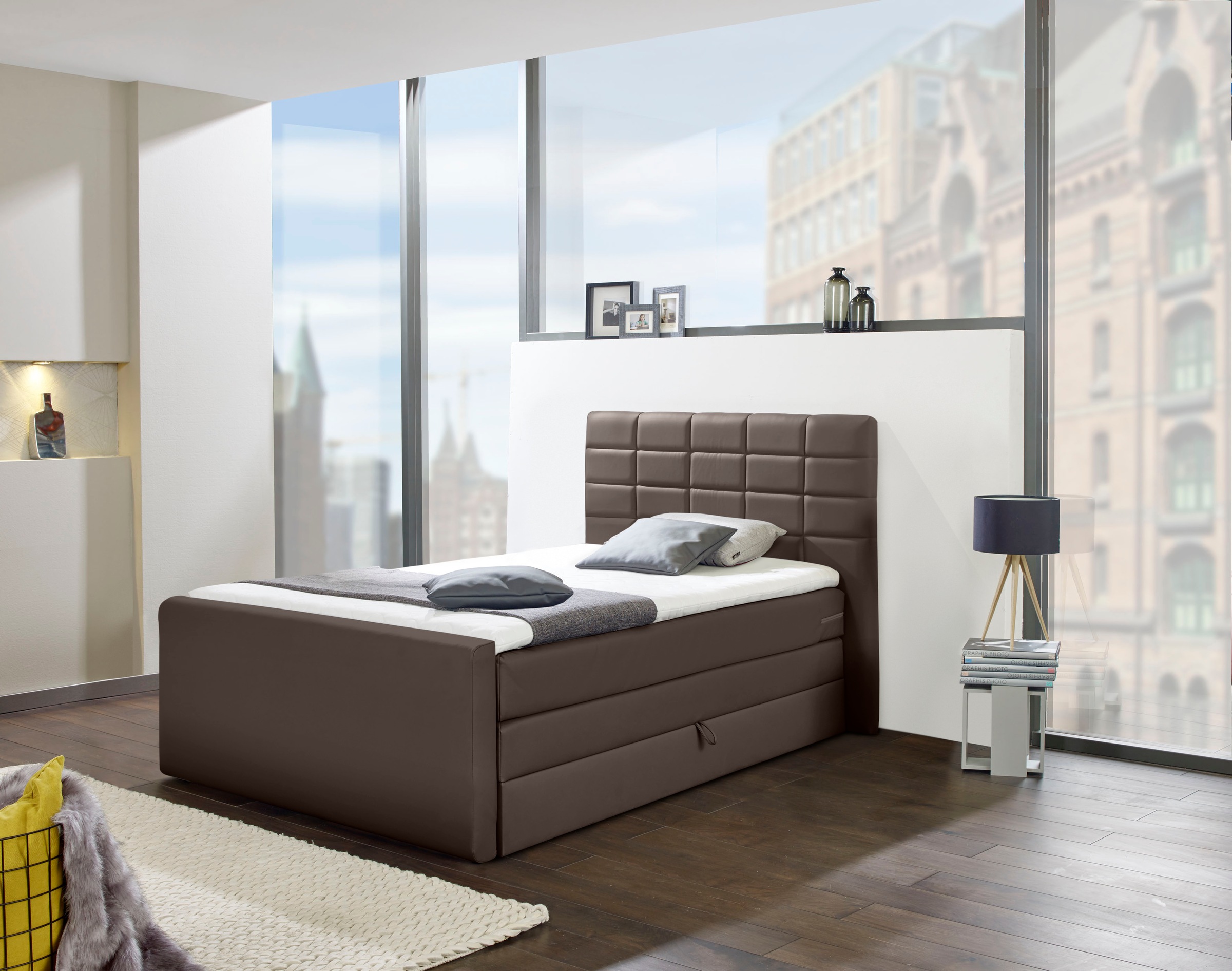 INOSIGN Boxspringbett "Lethbridge" inkl. Bettkasten und Topper, zwei Matrat günstig online kaufen