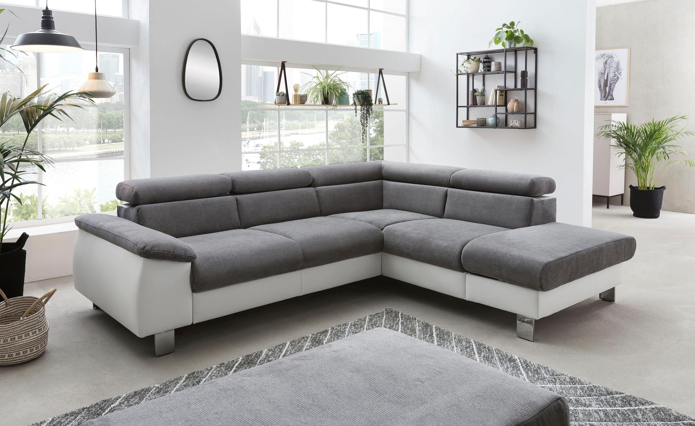 COTTA Polstergarnitur »Komaris L-Form«, (Set), Set bestehend aus: Ecksofa m günstig online kaufen