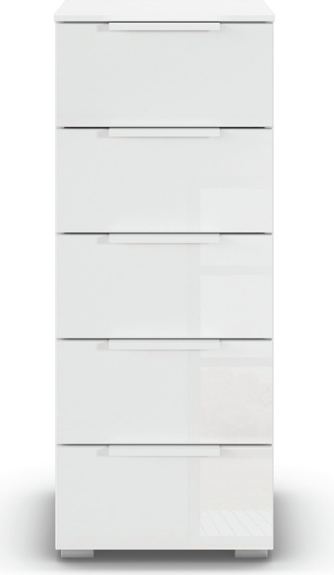 rauch Schubkastenkommode »Highboard Sideboard Kommode MONTCLAR Frontauswahl Dekor/Hochglanz/Glas« in 2 Breiten: 40 oder 80 cm / Höhe 100 cm, inkl. Soft-Close-Funktion,  mit 5 geräumigen Schubladen, viele Griffvarianten MADE IN GERMANY