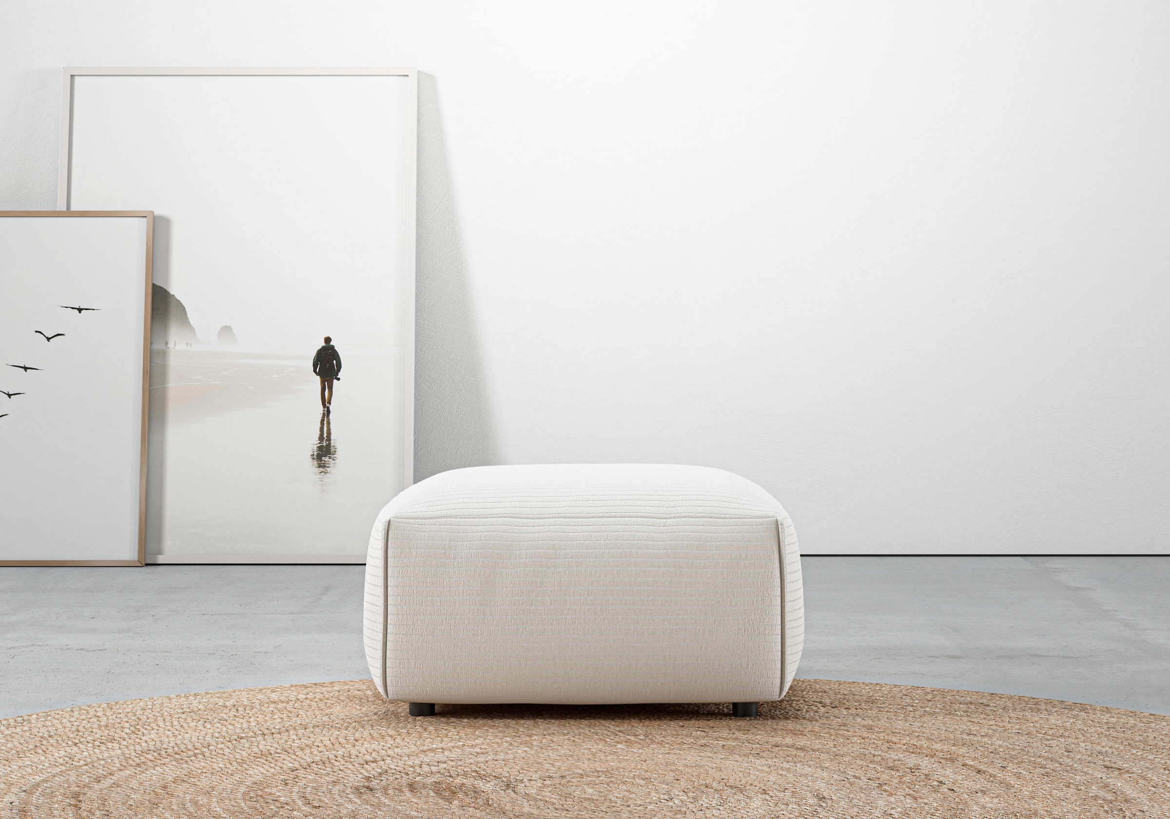 Home affaire Hocker »Glimminge auch in Breitcord, Feincord und Easy care-Be günstig online kaufen