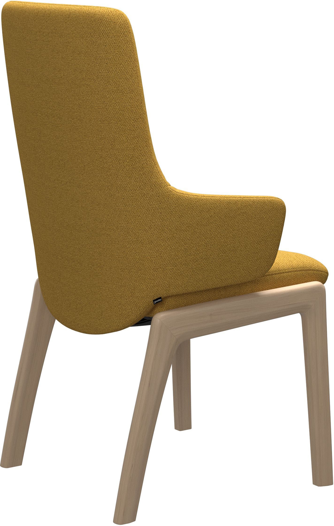 Stressless® Polsterstuhl »Laurel«, ROHLEDER Stoff Q2 FARON, High Back mit Armlehne, Größe L, mit abgerundeten Beinen in Schwarz