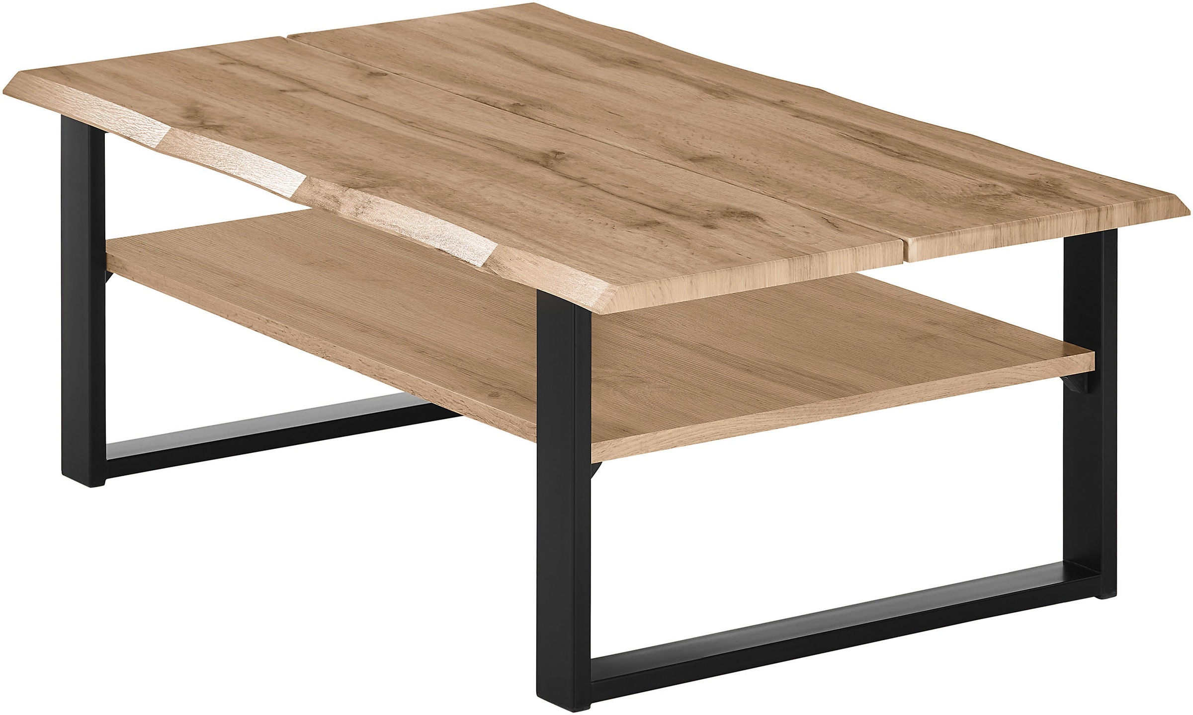 Stolkom Couchtisch »Venice Wohnzimmertisch mit Baumkante, BxHxT 107x40x66 c günstig online kaufen