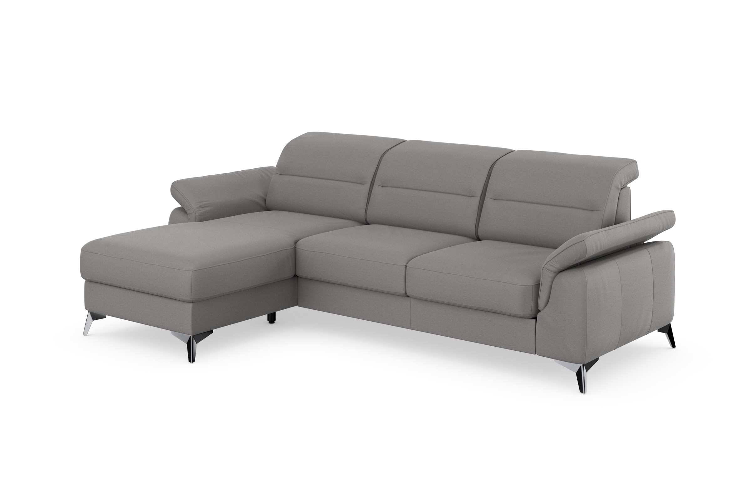 sit&more Ecksofa »Sinatra L-Form«, mit Recamiere, optinal mit Kopfteilverstellung und Armteilfunktion