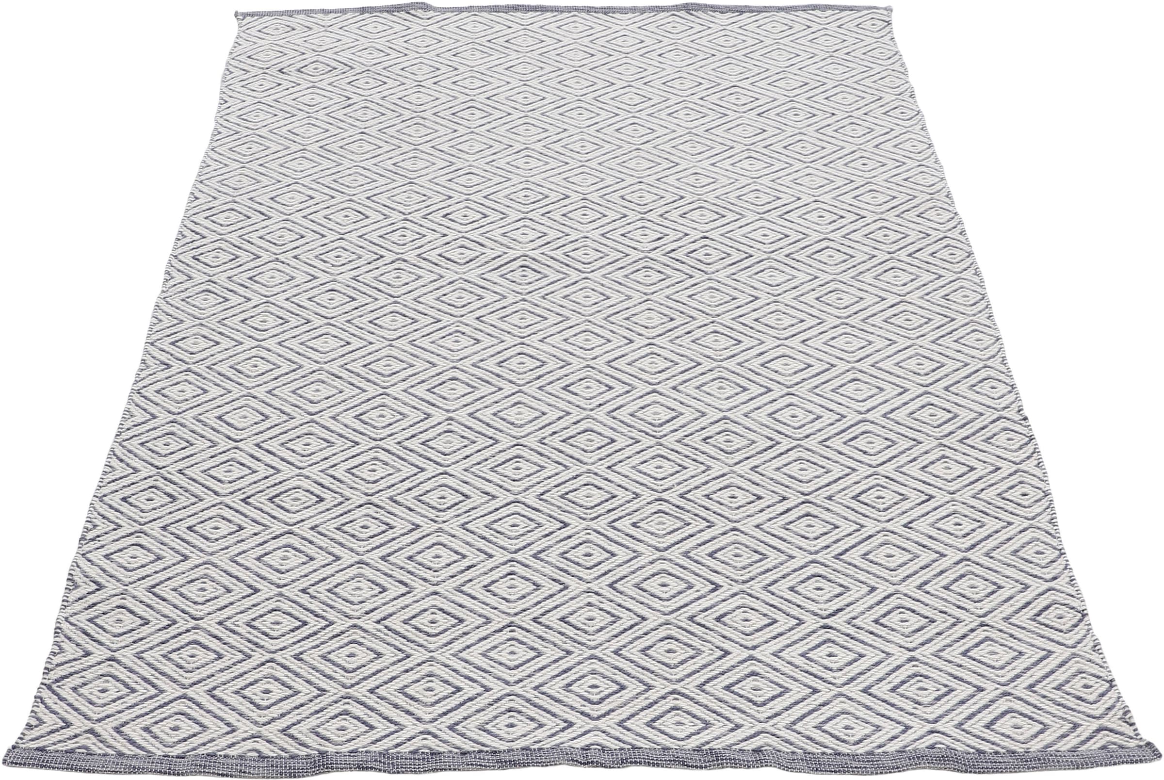 carpetfine Teppich »Frida 200«, 7 mm Höhe, Wendeteppich, 100% recyceltem Material (PET), Flachgewebe, Sisal Optik, Pflegeleicht und Robust, In- und Outdoor geeignet, Wetterfest und UV-beständig für Balkon, Terrasse, Garten, Wohn- und Schlafzimmer