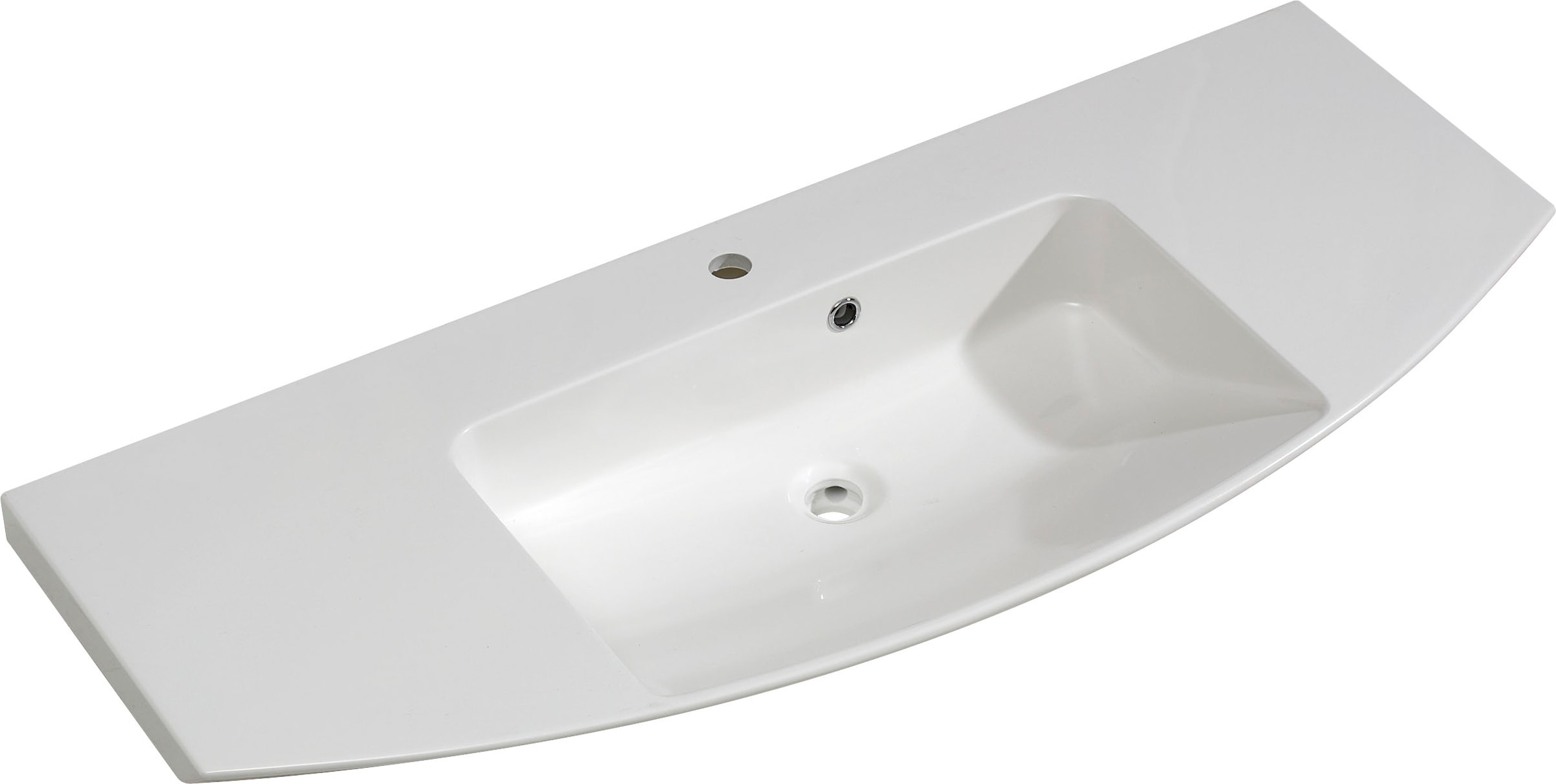 Saphir Badmöbel-Set »Cassca Sprint 4-teilig Mineralmarmor-Waschtisch mit LED-Spiegelschrank«, (5 St.), Midischrank, Unterschrank, inkl. Türdämpfer, 7 Türen, 5 Schubladen