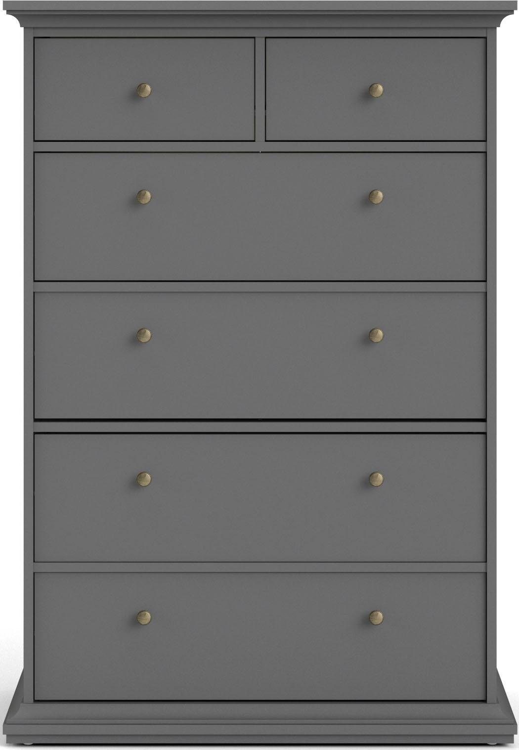 Home affaire Sideboard »Paris«, mit vielen Stauraummöglichkeiten und Rahmenoptik, Breite Höhe 140 cm