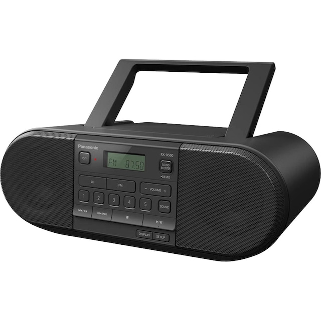 Panasonic Boombox »RX-D500EG-K CD-«, (FM-Tuner-UKW mit RDS 20 W) online  bestellen