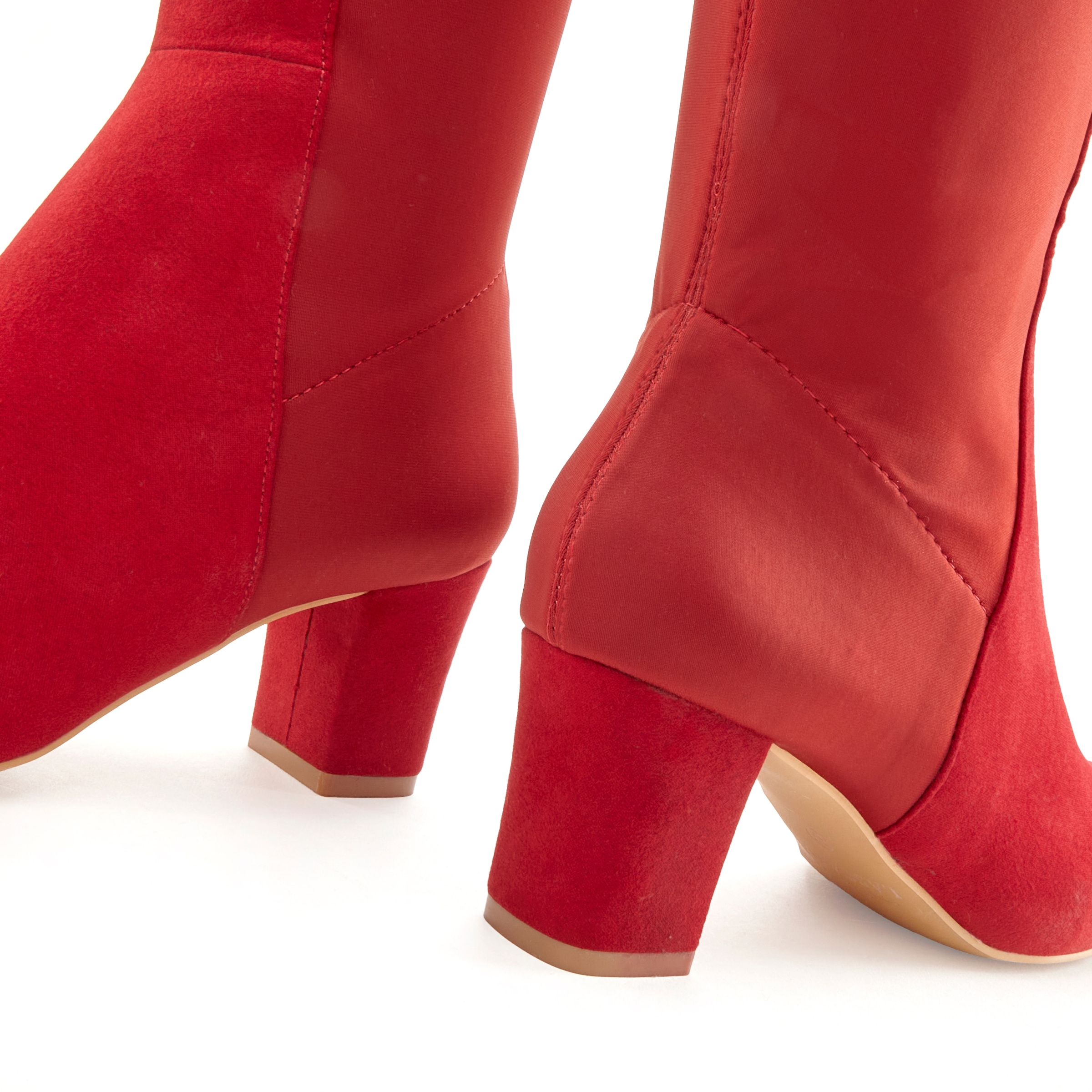 LASCANA Stiefel  mit Stretcheinsatz und Langschaft, Stiefelette, Langer Stiefel  VEGAN